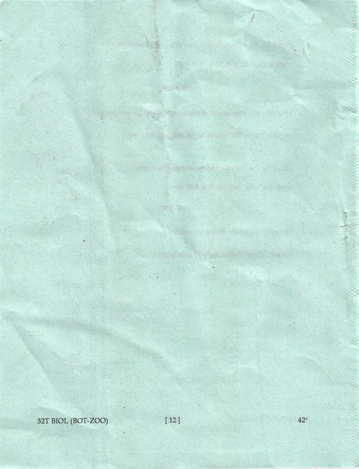 AHSEC Class 12 Biology Question Papers 2022 - Page 12