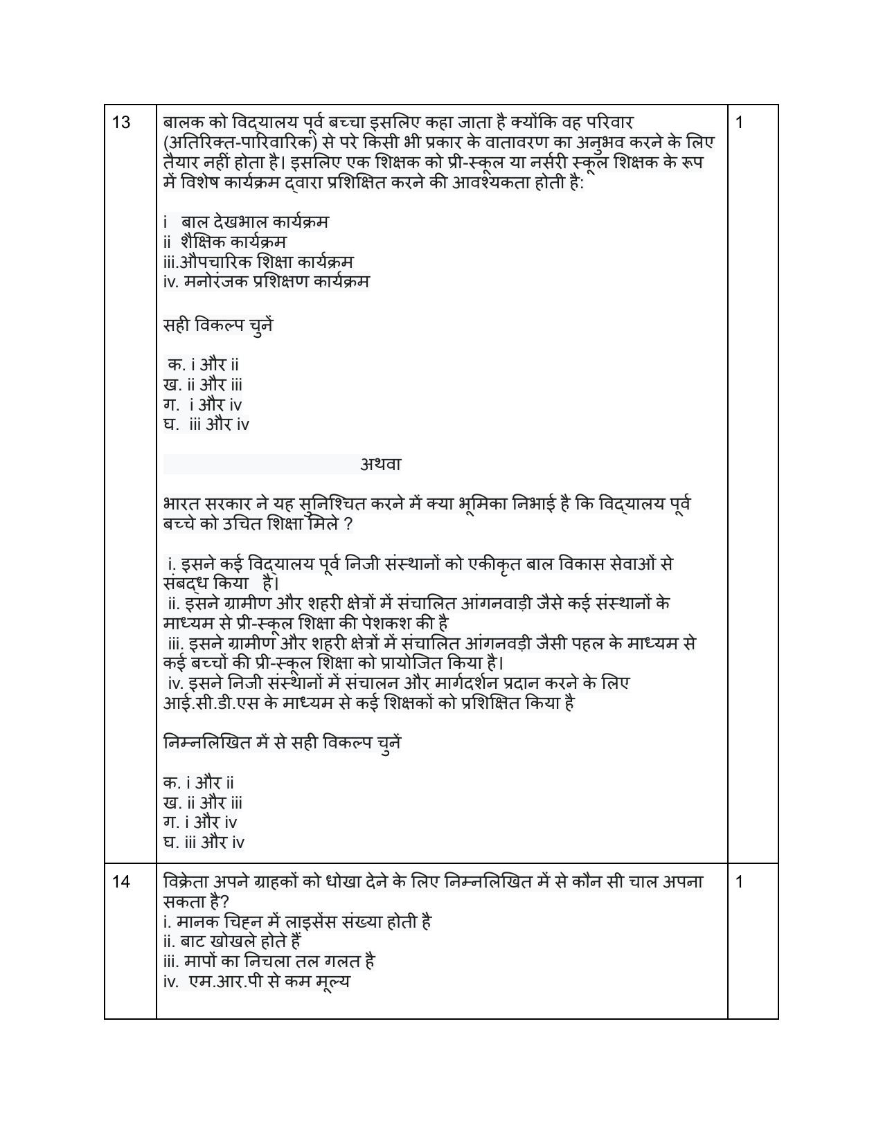 Edudel Class 12 Home Science (Hindi) Practice Papers-2 (2023-24) - Page 4