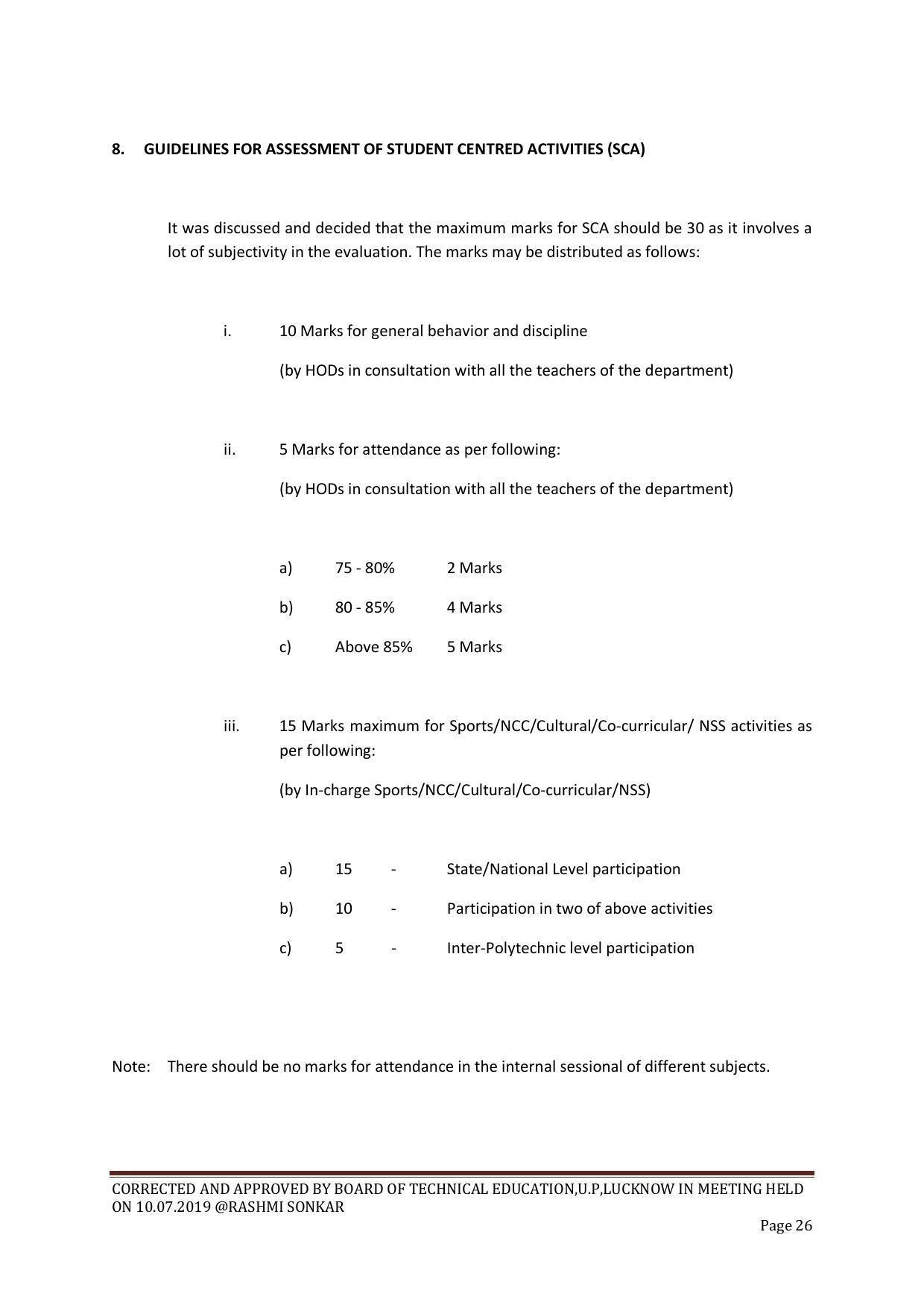 EFFECTIVE FROM JULY 2019-20 - SIX SEMESTER DIPLOMA COURSE IN CHEMICAL ENGINEERING - Page 26