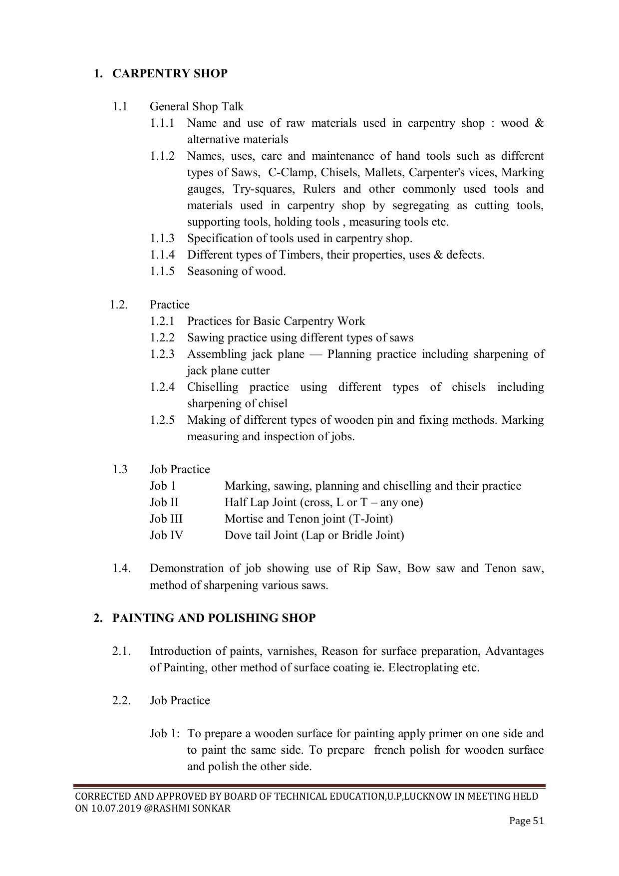 EFFECTIVE FROM JULY 2019-20 - SIX SEMESTER DIPLOMA COURSE IN CHEMICAL ENGINEERING - Page 51
