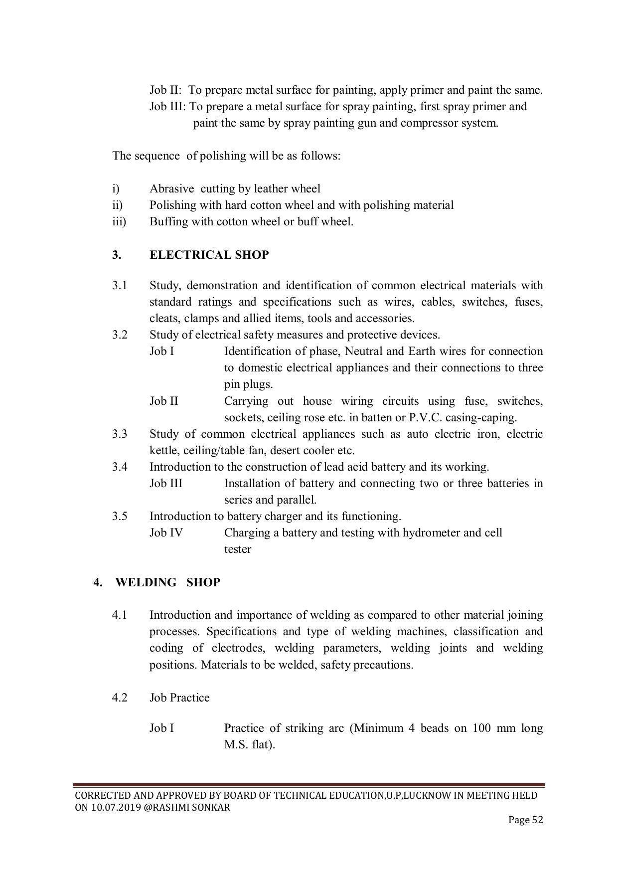 EFFECTIVE FROM JULY 2019-20 - SIX SEMESTER DIPLOMA COURSE IN CHEMICAL ENGINEERING - Page 52