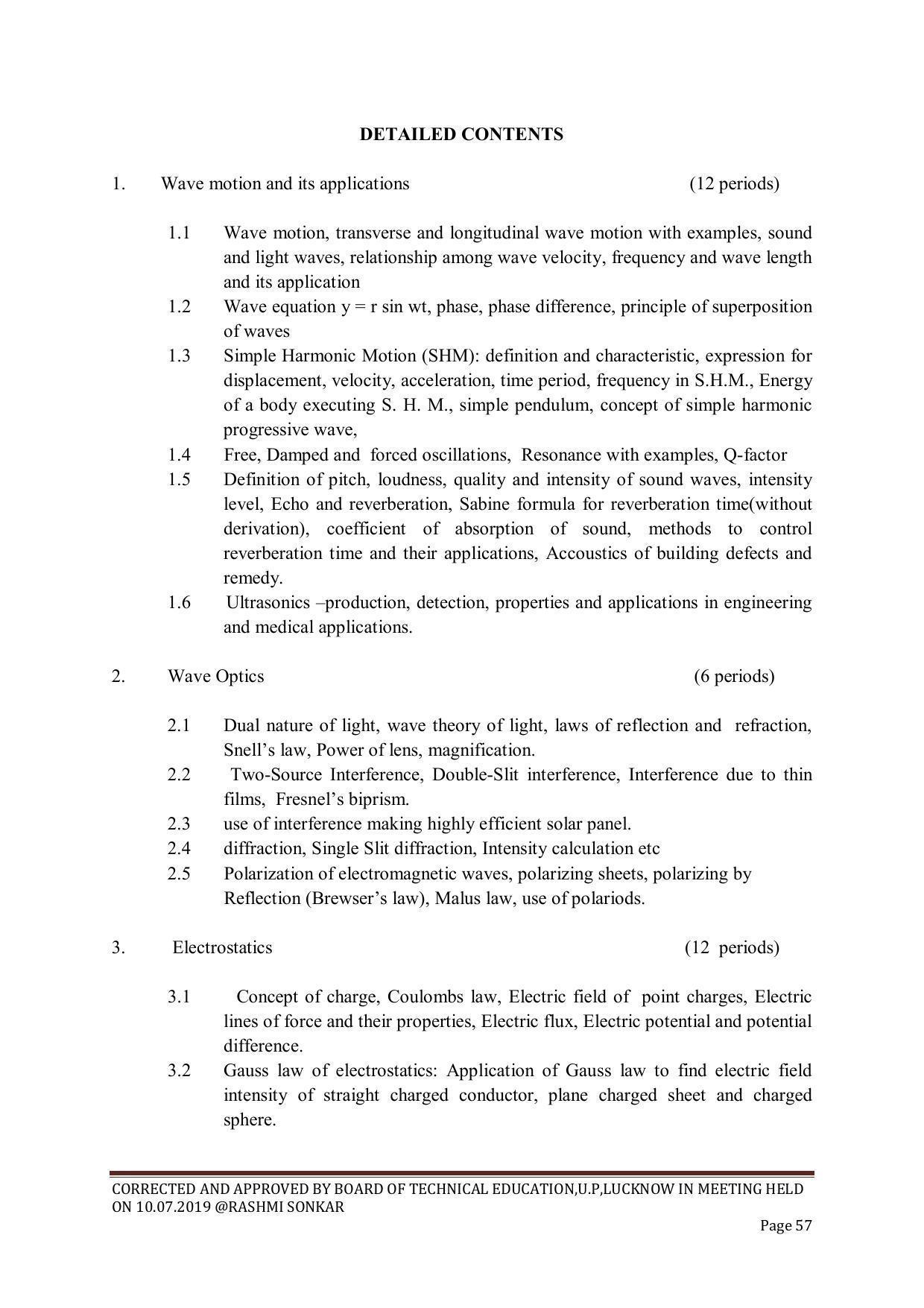 EFFECTIVE FROM JULY 2019-20 - SIX SEMESTER DIPLOMA COURSE IN CHEMICAL ENGINEERING - Page 57