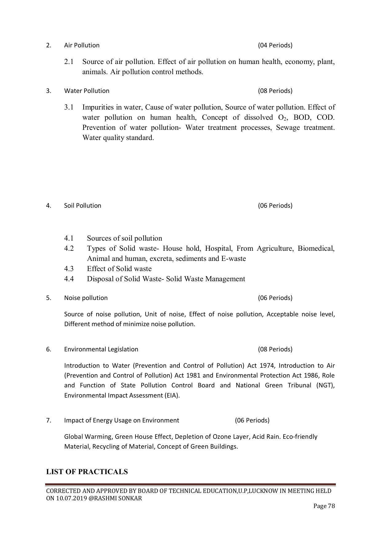 EFFECTIVE FROM JULY 2019-20 - SIX SEMESTER DIPLOMA COURSE IN CHEMICAL ENGINEERING - Page 78