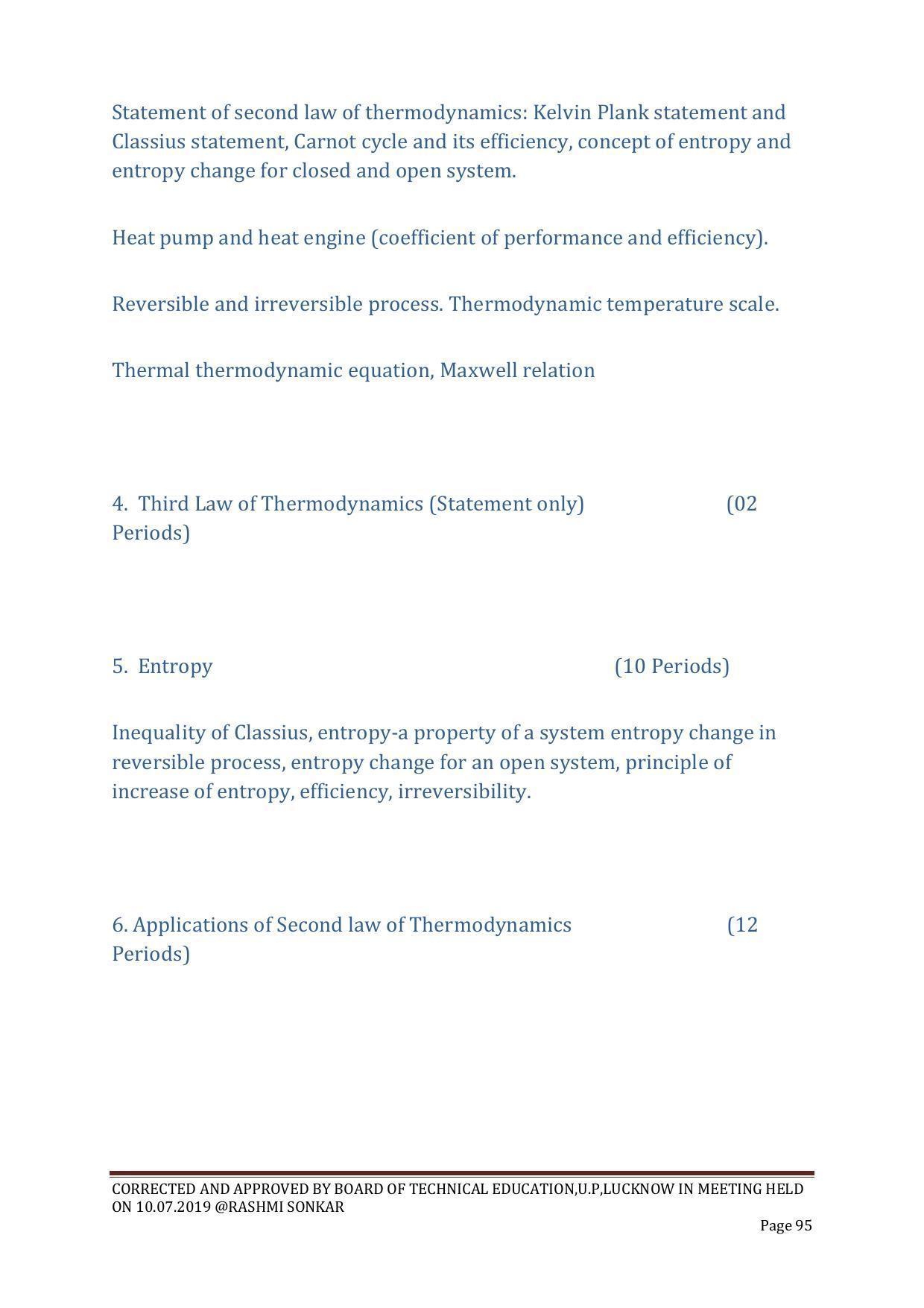 EFFECTIVE FROM JULY 2019-20 - SIX SEMESTER DIPLOMA COURSE IN CHEMICAL ENGINEERING - Page 95
