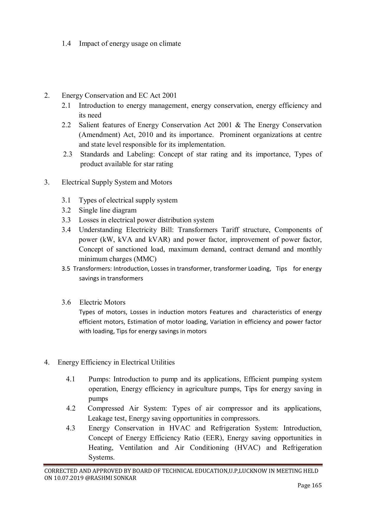 EFFECTIVE FROM JULY 2019-20 - SIX SEMESTER DIPLOMA COURSE IN CHEMICAL ENGINEERING - Page 165