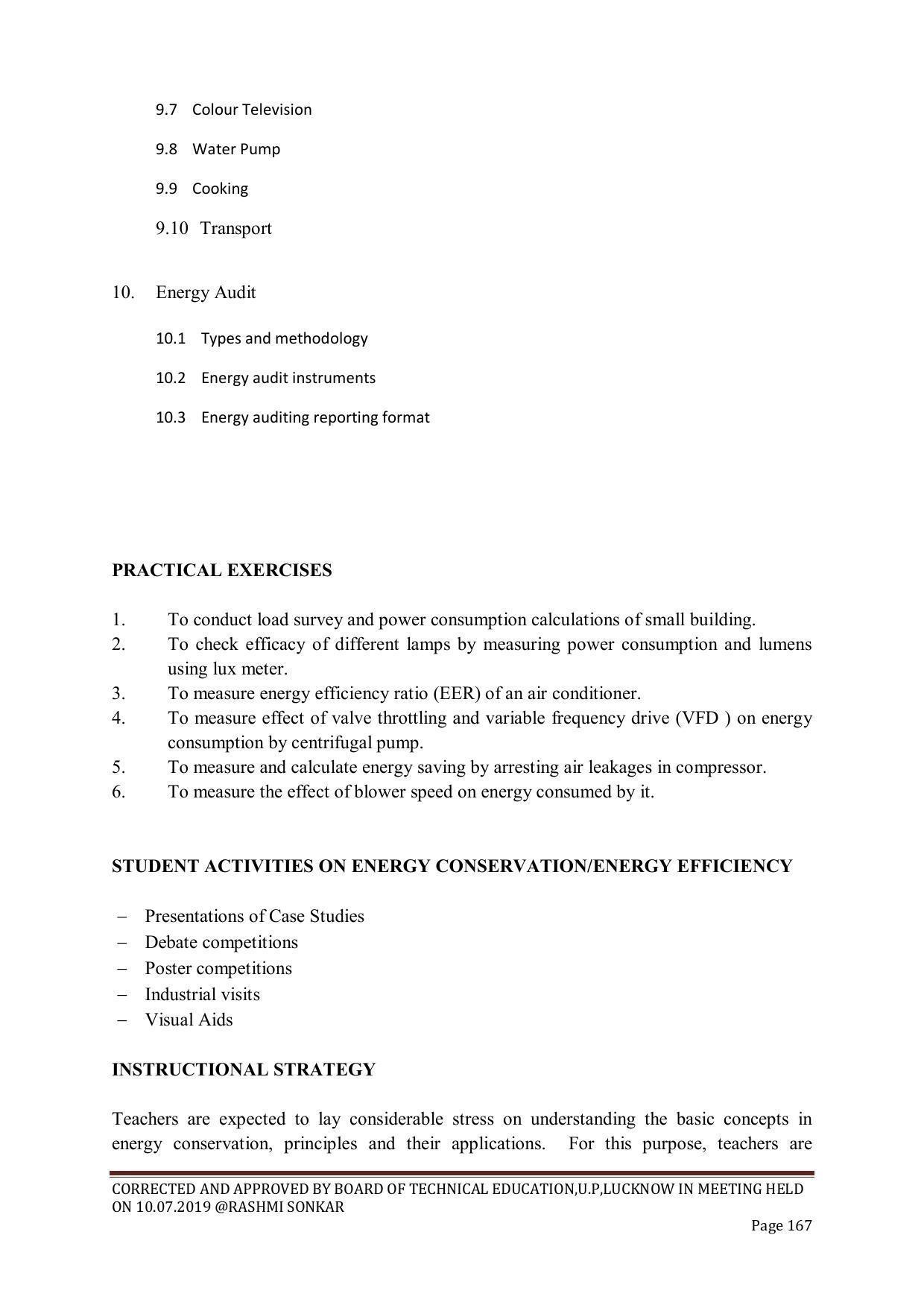 EFFECTIVE FROM JULY 2019-20 - SIX SEMESTER DIPLOMA COURSE IN CHEMICAL ENGINEERING - Page 167