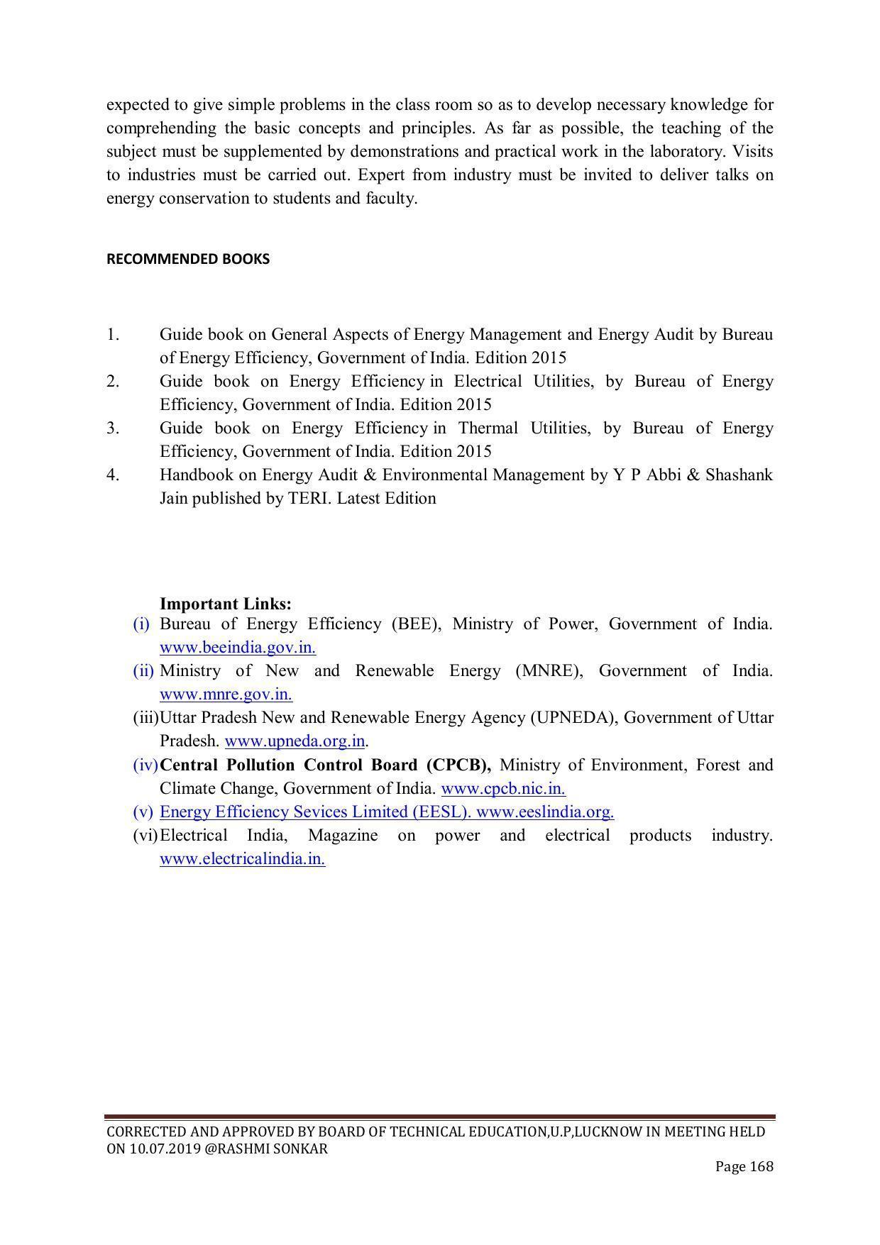 EFFECTIVE FROM JULY 2019-20 - SIX SEMESTER DIPLOMA COURSE IN CHEMICAL ENGINEERING - Page 168