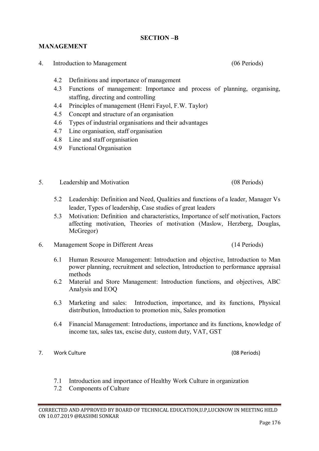 EFFECTIVE FROM JULY 2019-20 - SIX SEMESTER DIPLOMA COURSE IN CHEMICAL ENGINEERING - Page 176
