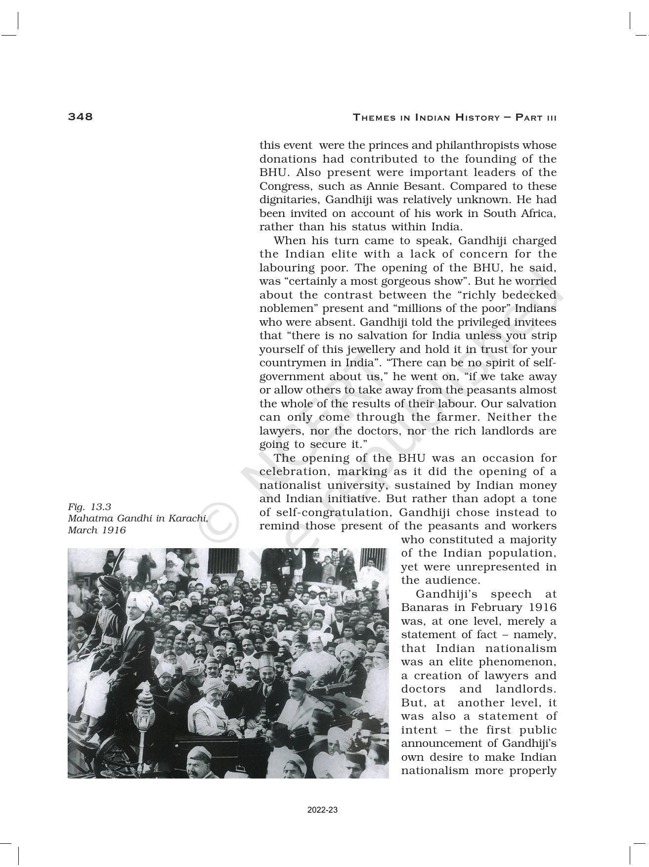 NCERT Book for Class 12 History (Part-III) Chapter 13 Mahatma Gandhi and National Movements - Page 3