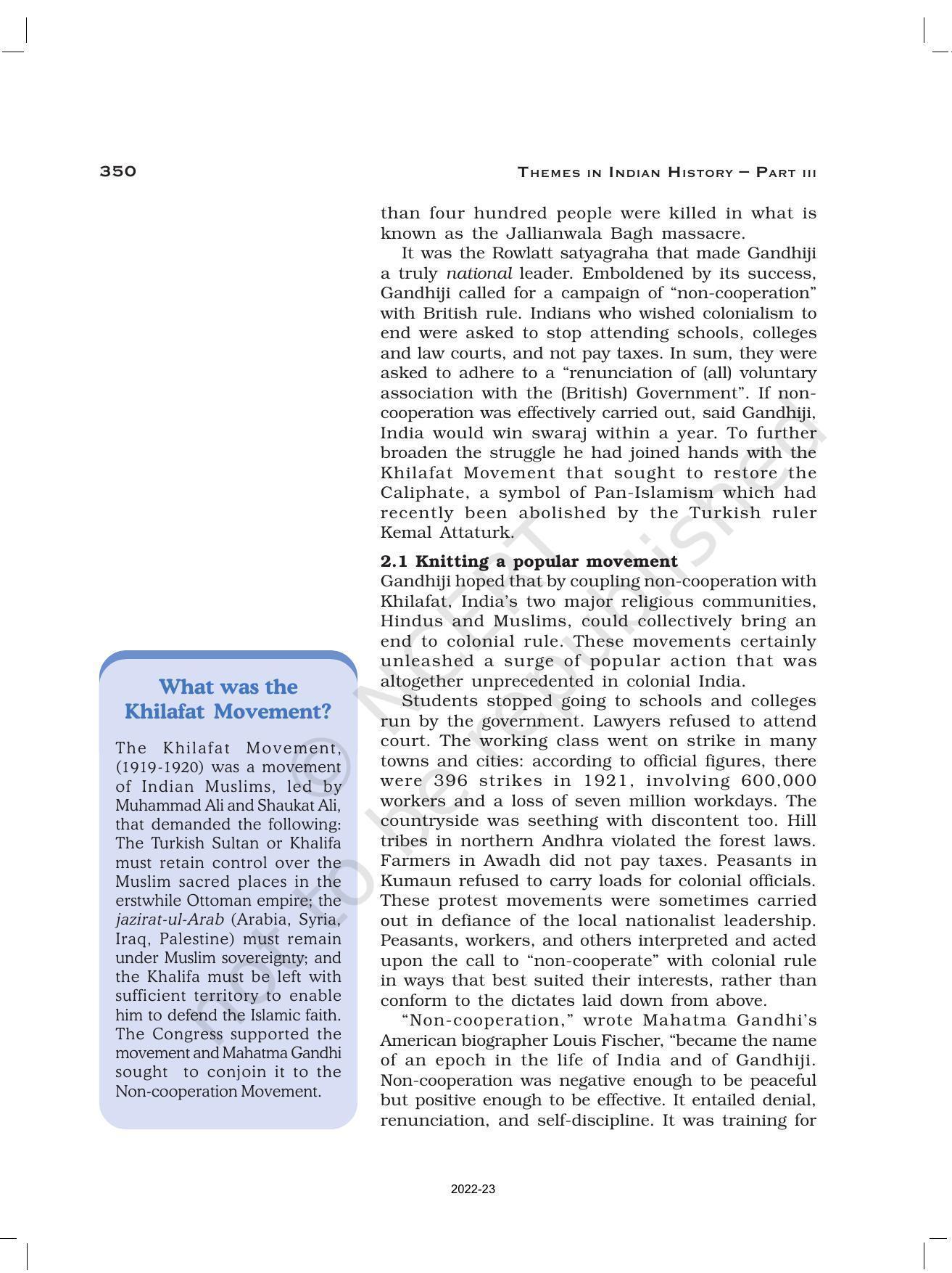 NCERT Book for Class 12 History (Part-III) Chapter 13 Mahatma Gandhi and National Movements - Page 5
