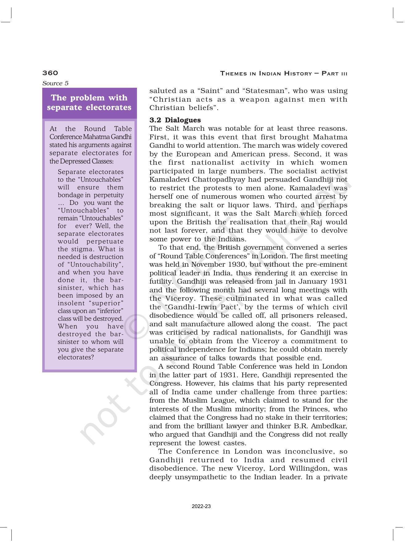 NCERT Book for Class 12 History (Part-III) Chapter 13 Mahatma Gandhi and National Movements - Page 15