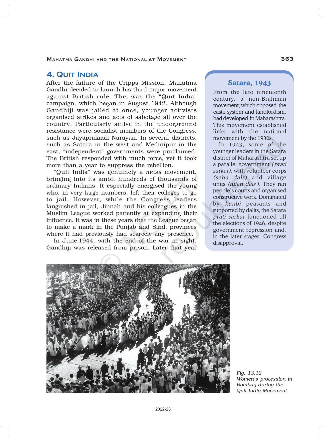 NCERT Book for Class 12 History (Part-III) Chapter 13 Mahatma Gandhi and National Movements - Page 18