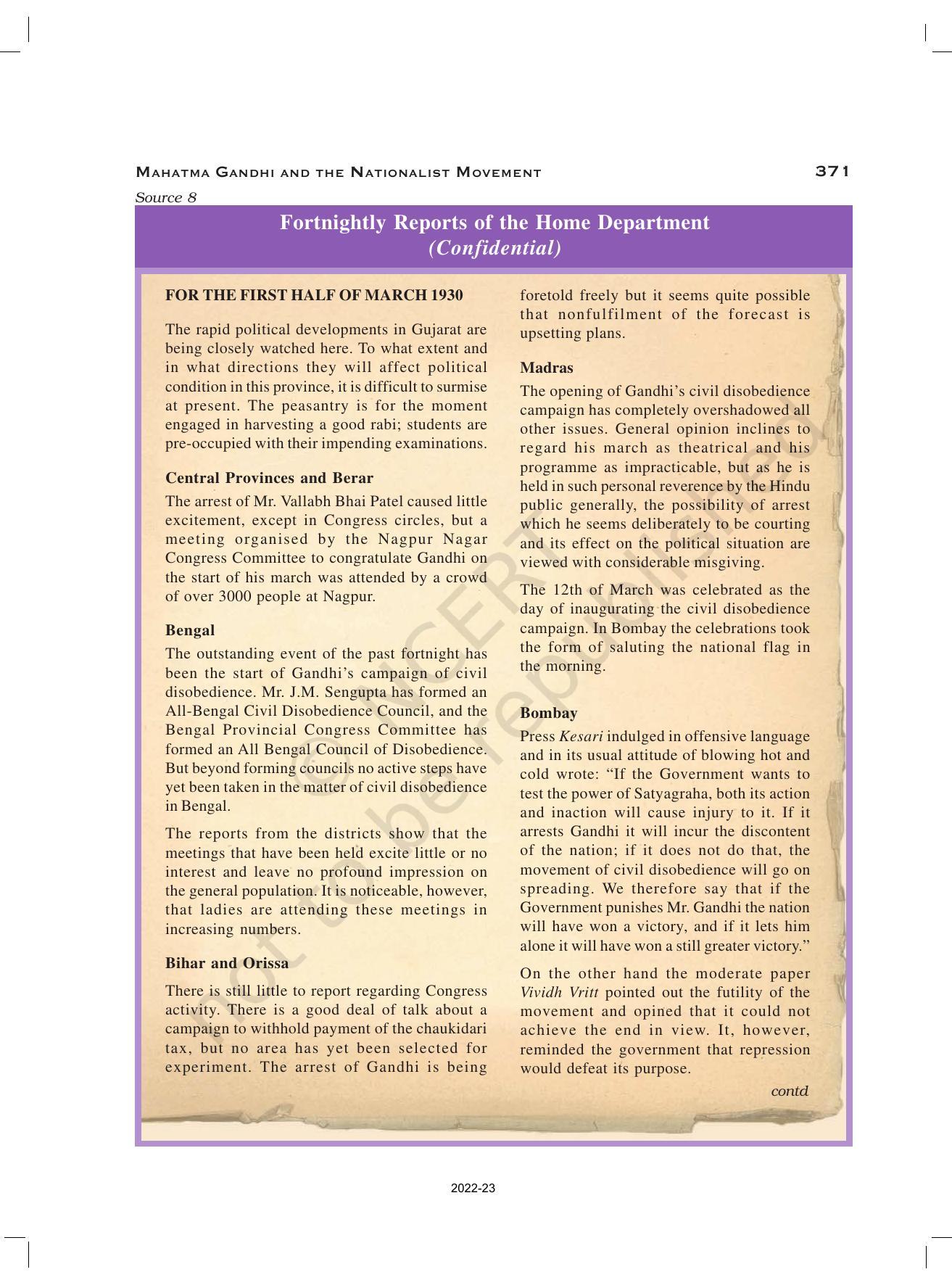 NCERT Book for Class 12 History (Part-III) Chapter 13 Mahatma Gandhi and National Movements - Page 26