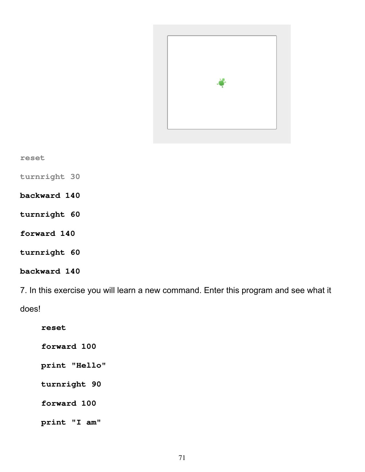 Worksheet for Class 4 Computers Assignment 14 Ms Logo - Page 11