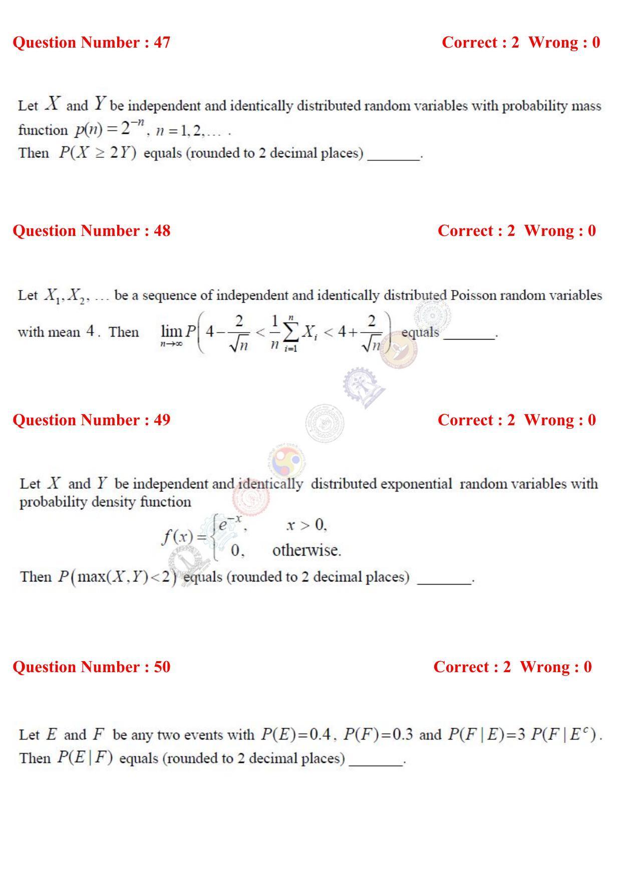 GATE 2017 Mathematics (MA) Question Paper with Answer Key - Page 15