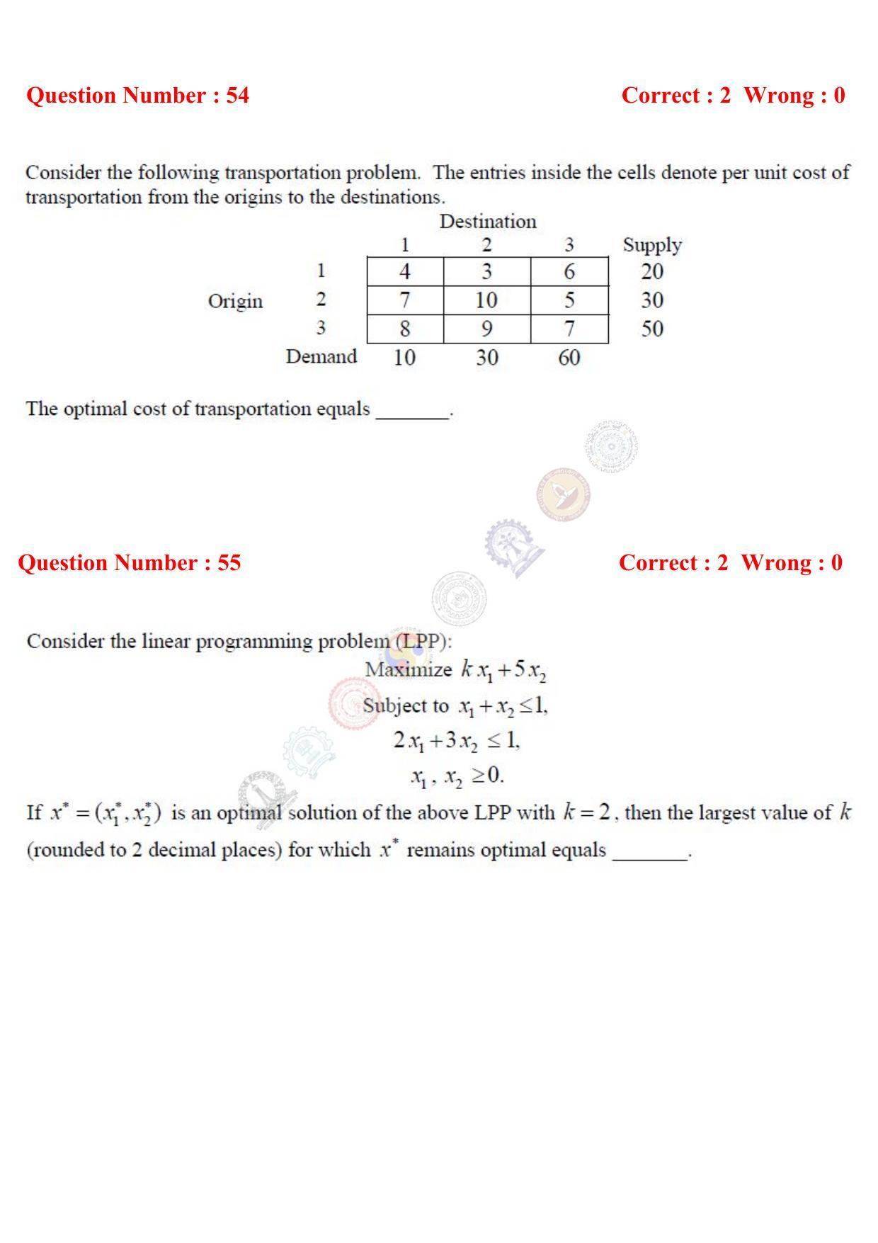 GATE 2017 Mathematics (MA) Question Paper with Answer Key - Page 17