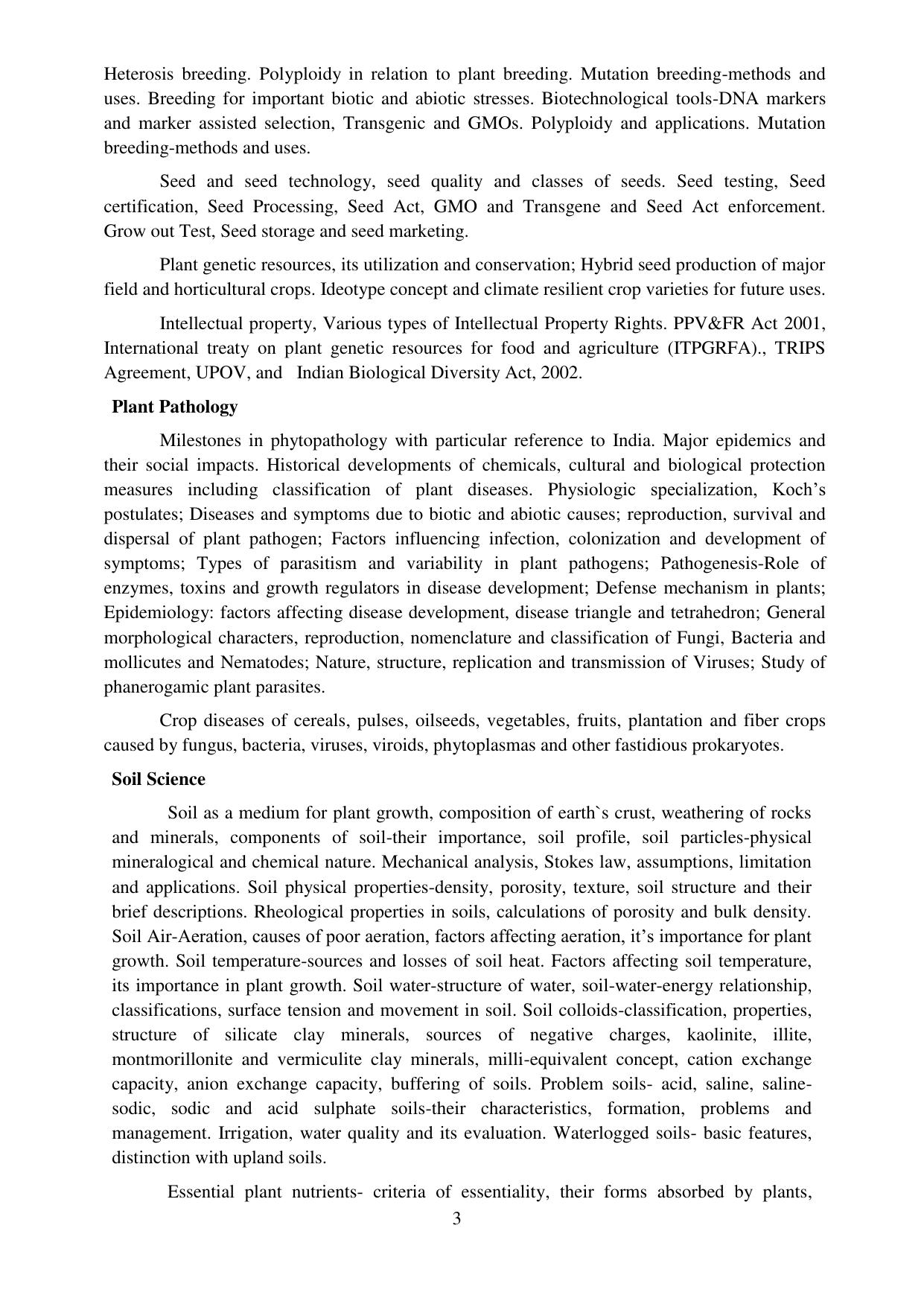 IGKV CET Syllabus - Page 5