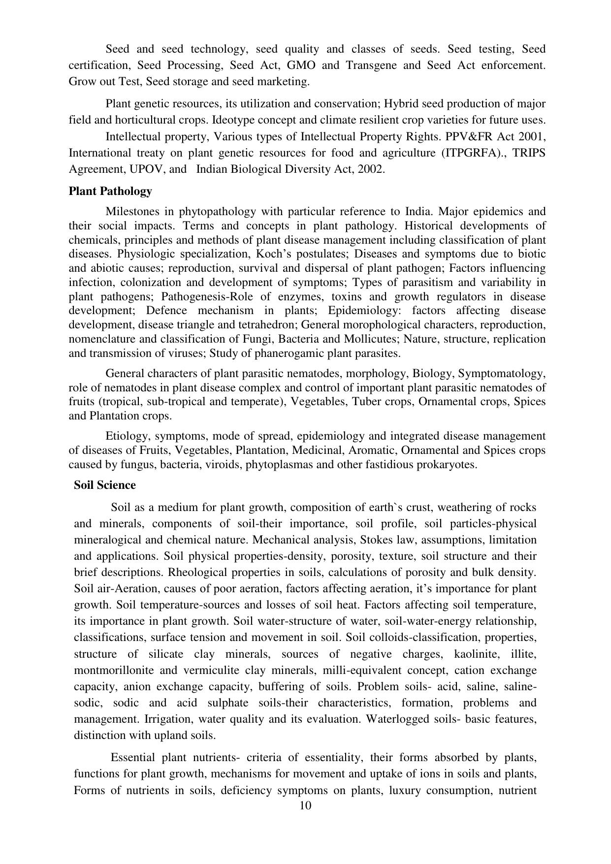 IGKV CET Syllabus - Page 12