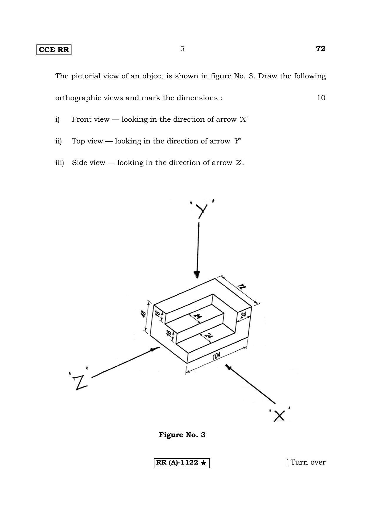 Karnataka SSLC Engineering Graphics (Supplementary) Question Paper 2020 - Page 5