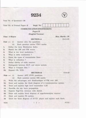 AP Inter 2nd Year Communication Engineering-II May-2019-Vocational Question Paper