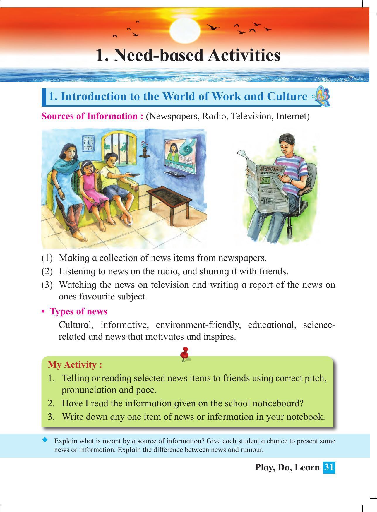 Maharashtra Board Class 4 Play Do Learn (English Medium) Textbook - Page 40