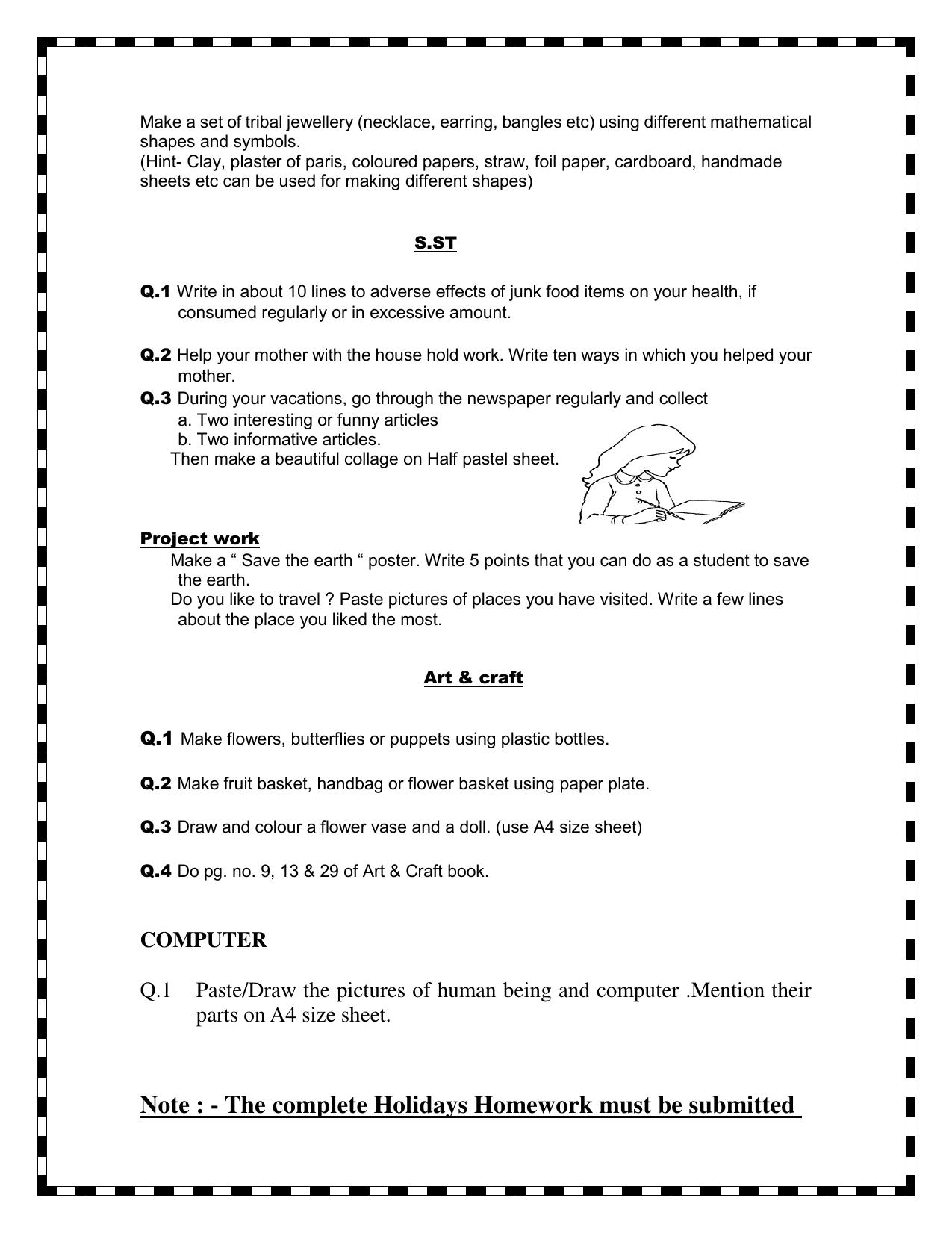 Worksheet for Class 2 English Revision Assignment 121 - Page 4