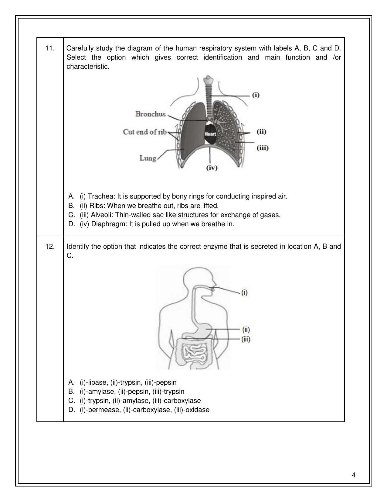 CBSE Class 10 Science Sample Paper 2021-22 - Page 4