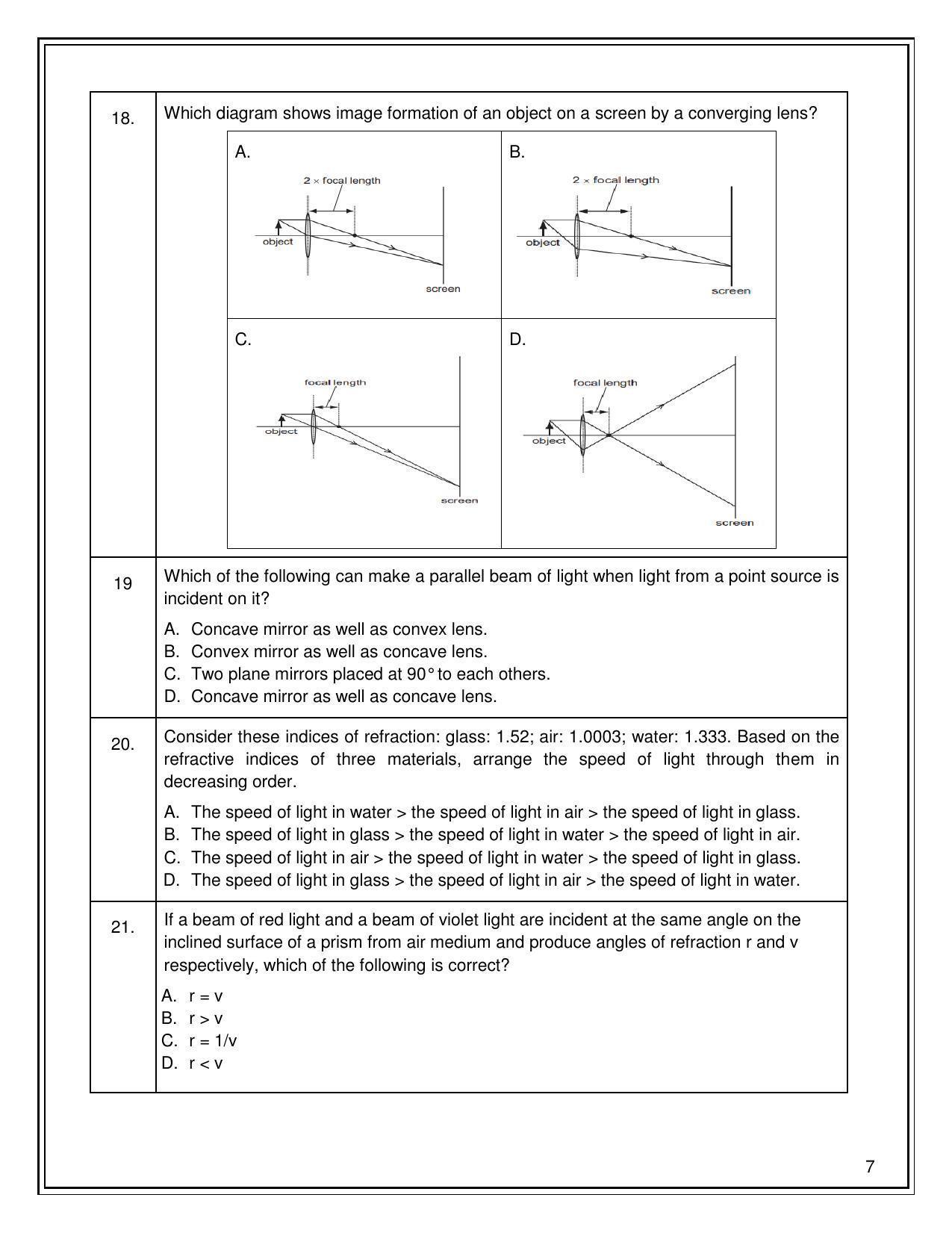 CBSE Class 10 Science Sample Paper 2021-22 - Page 7