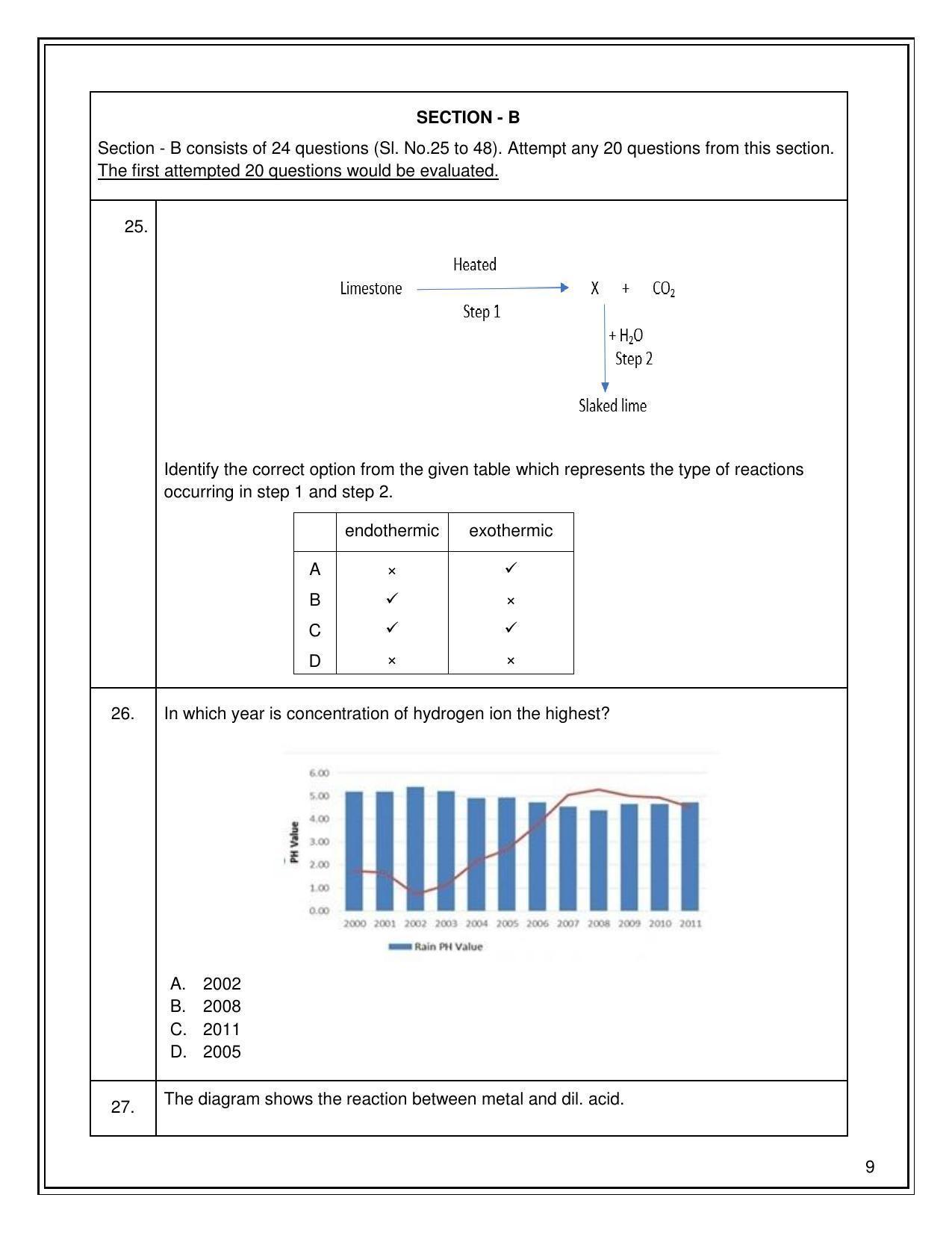 CBSE Class 10 Science Sample Paper 2021-22 - Page 9