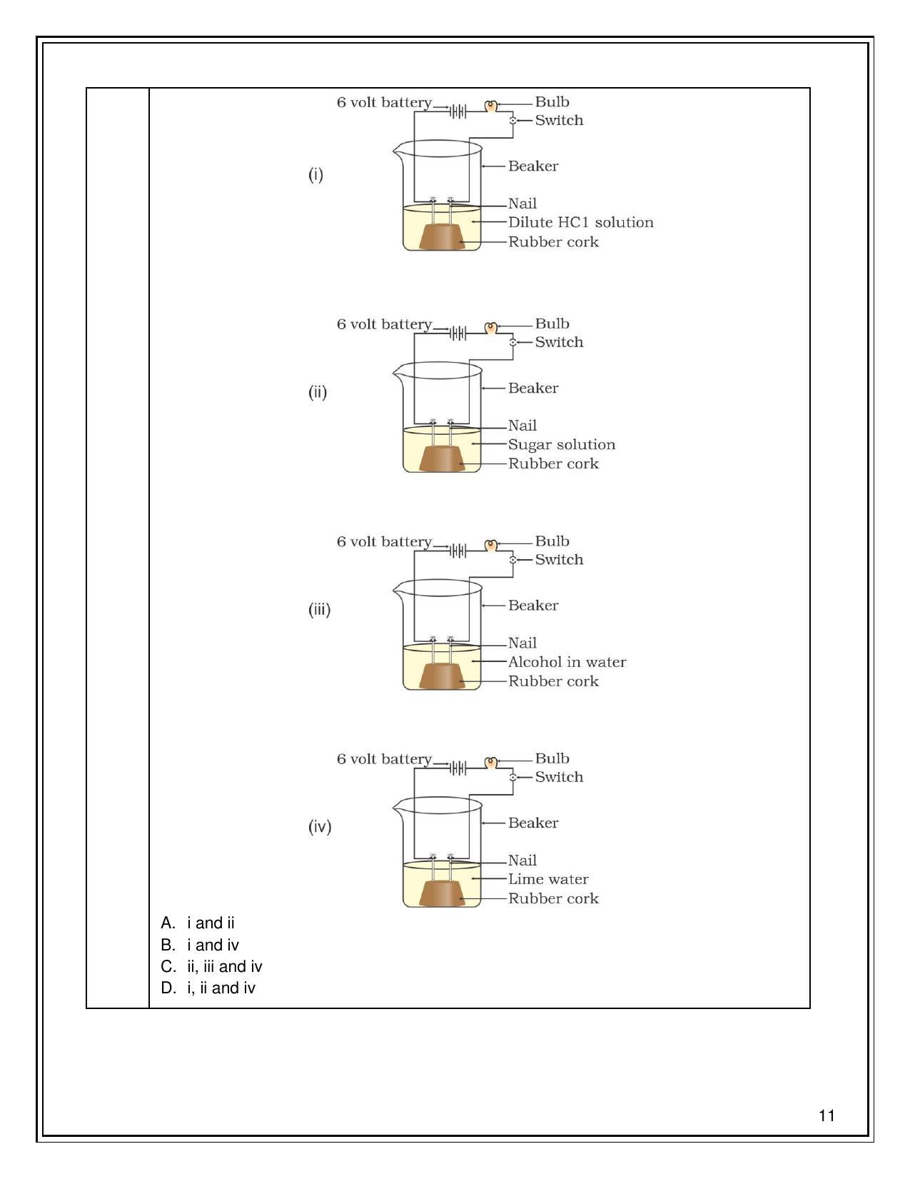CBSE Class 10 Science Sample Paper 2021-22 - Page 11