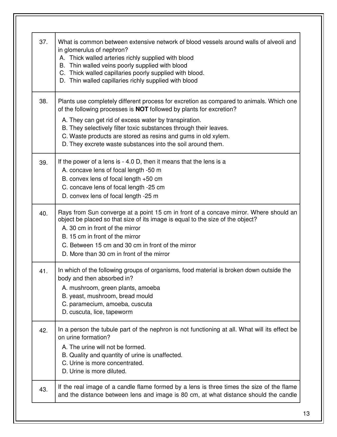 CBSE Class 10 Science Sample Paper 2021-22 - Page 13