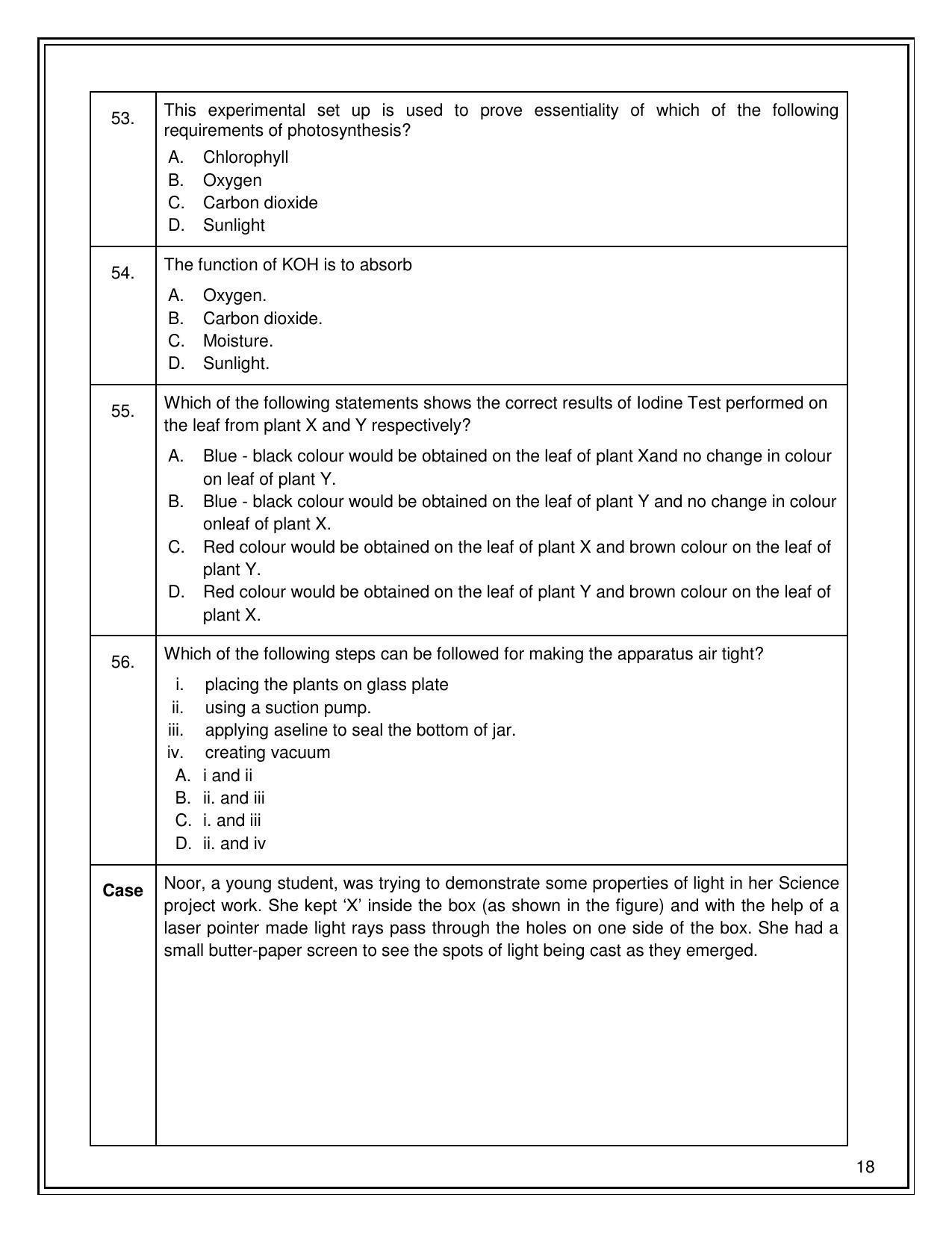 CBSE Class 10 Science Sample Paper 2021-22 - Page 18