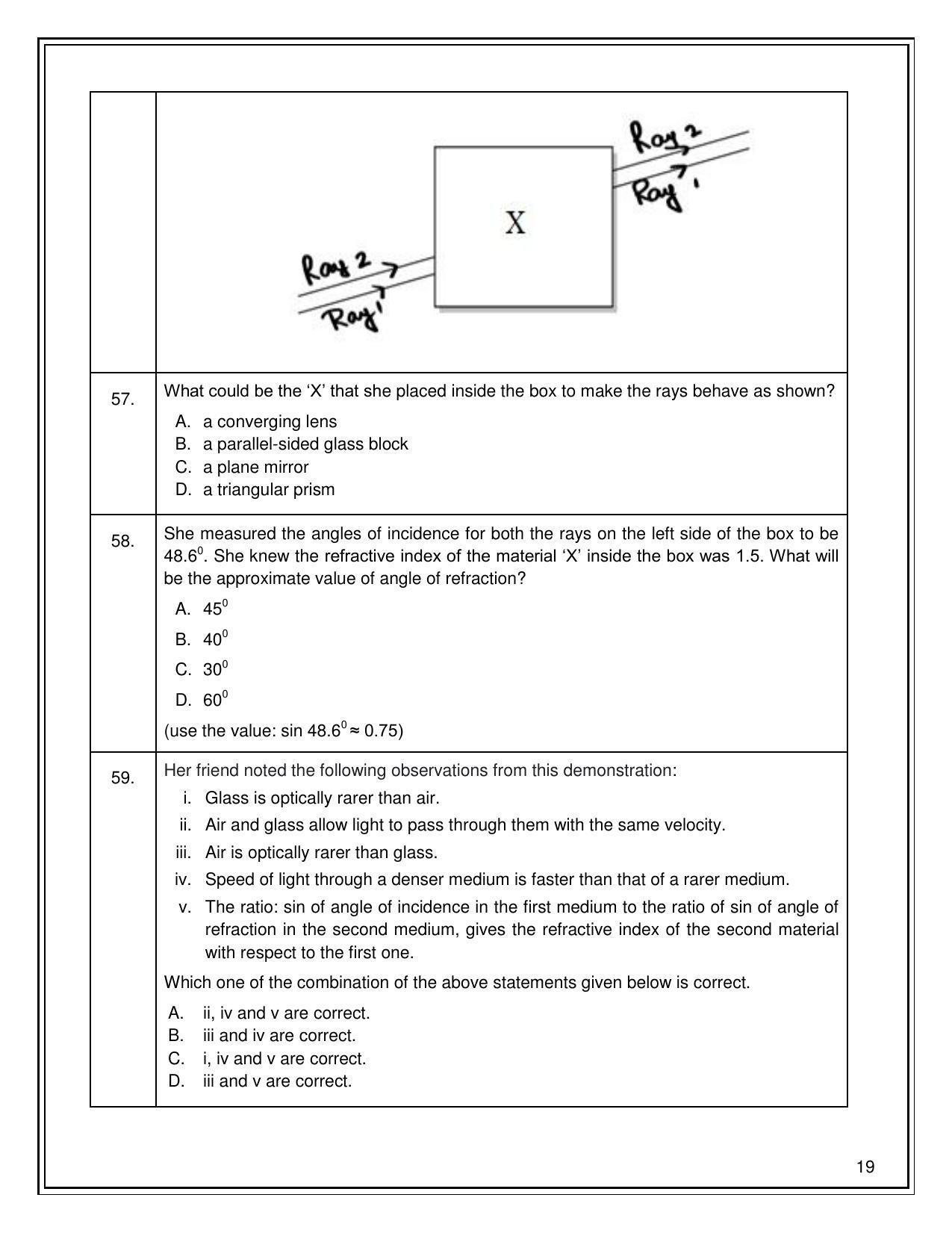 CBSE Class 10 Science Sample Paper 2021-22 - Page 19