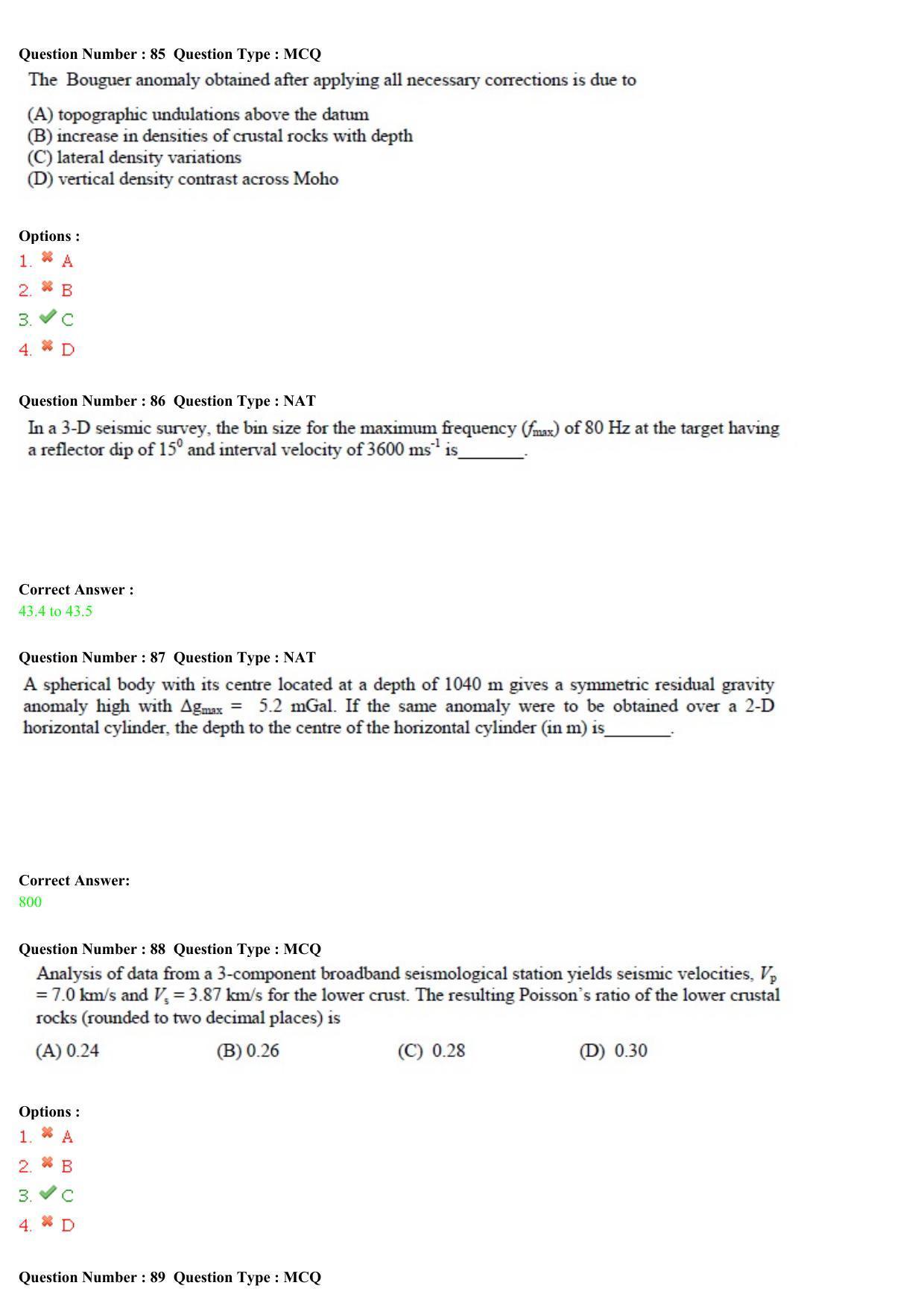 GATE 2015 Geology and Geophysics (GG) Question Paper with Answer Key - Page 29