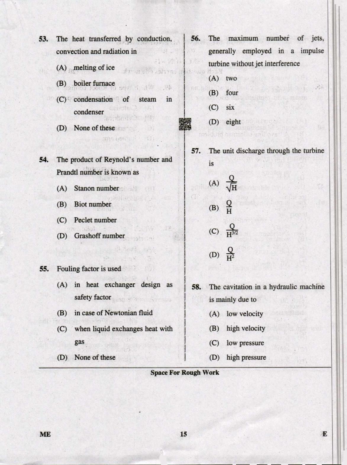 Karnataka PGCET 2019 Mechanical Engineering Question Paper - Page 15