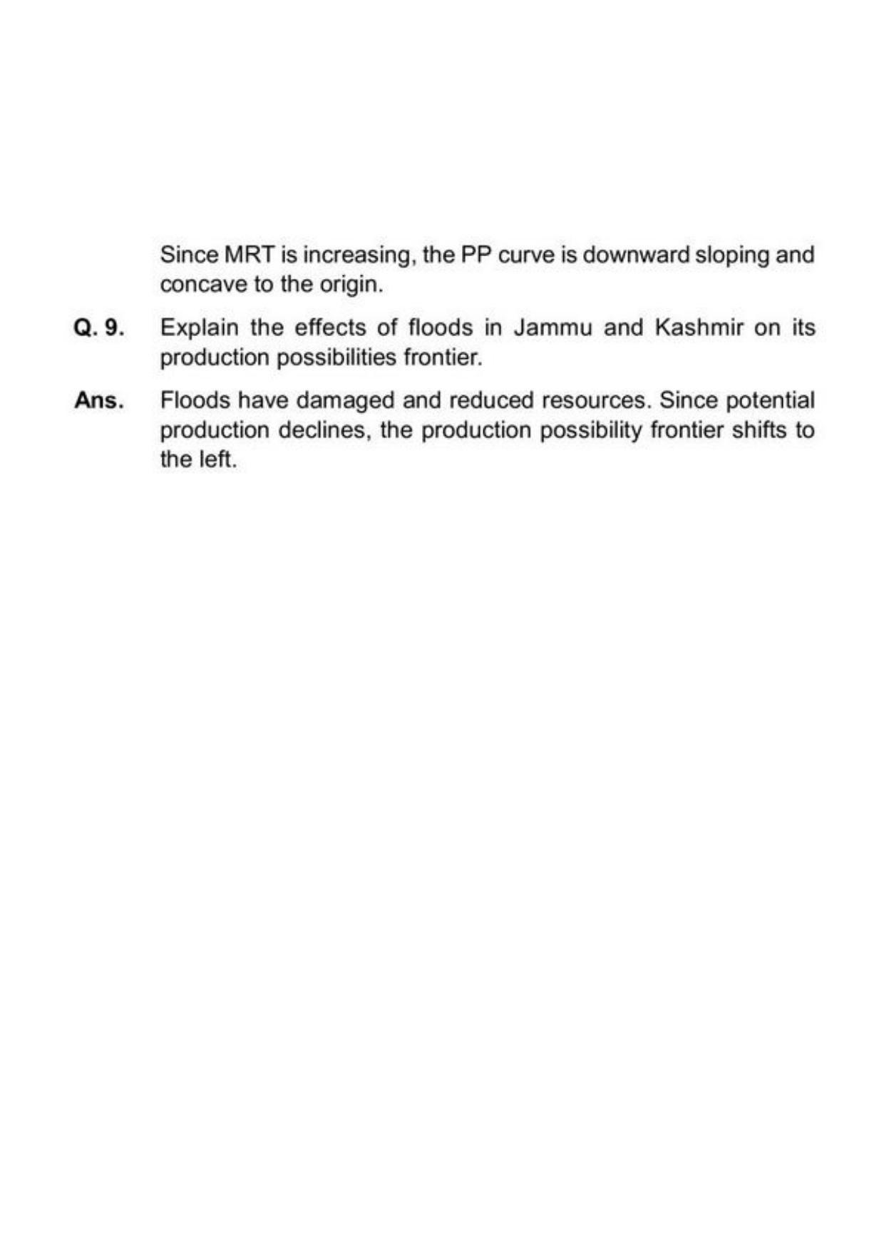 Class 11 Notes, Question & Practice Paper - Economics (Topic 1(A) : Introductory Microeconomics) - Page 12