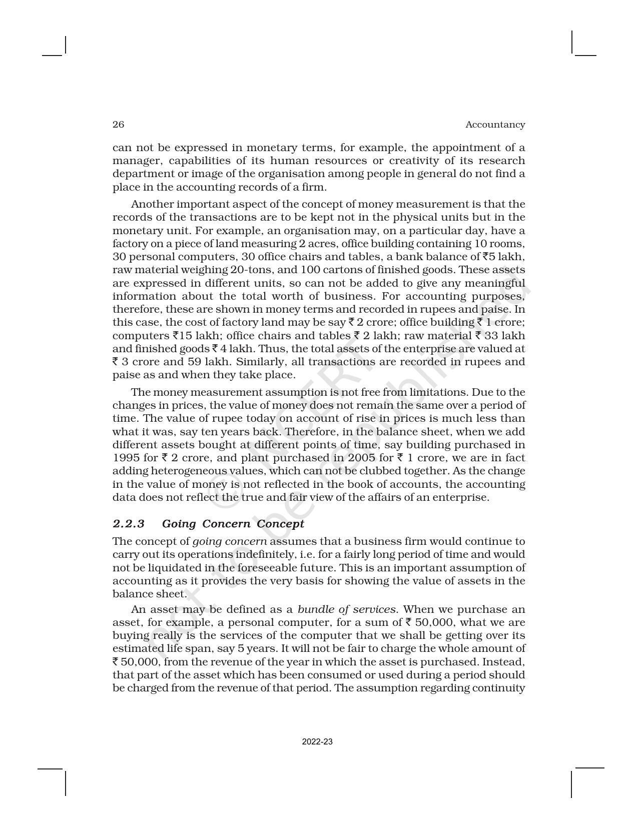 NCERT Book for Class 11 Accountancy (Part-I) Chapter 2 Theory Base of Accounting - Page 4