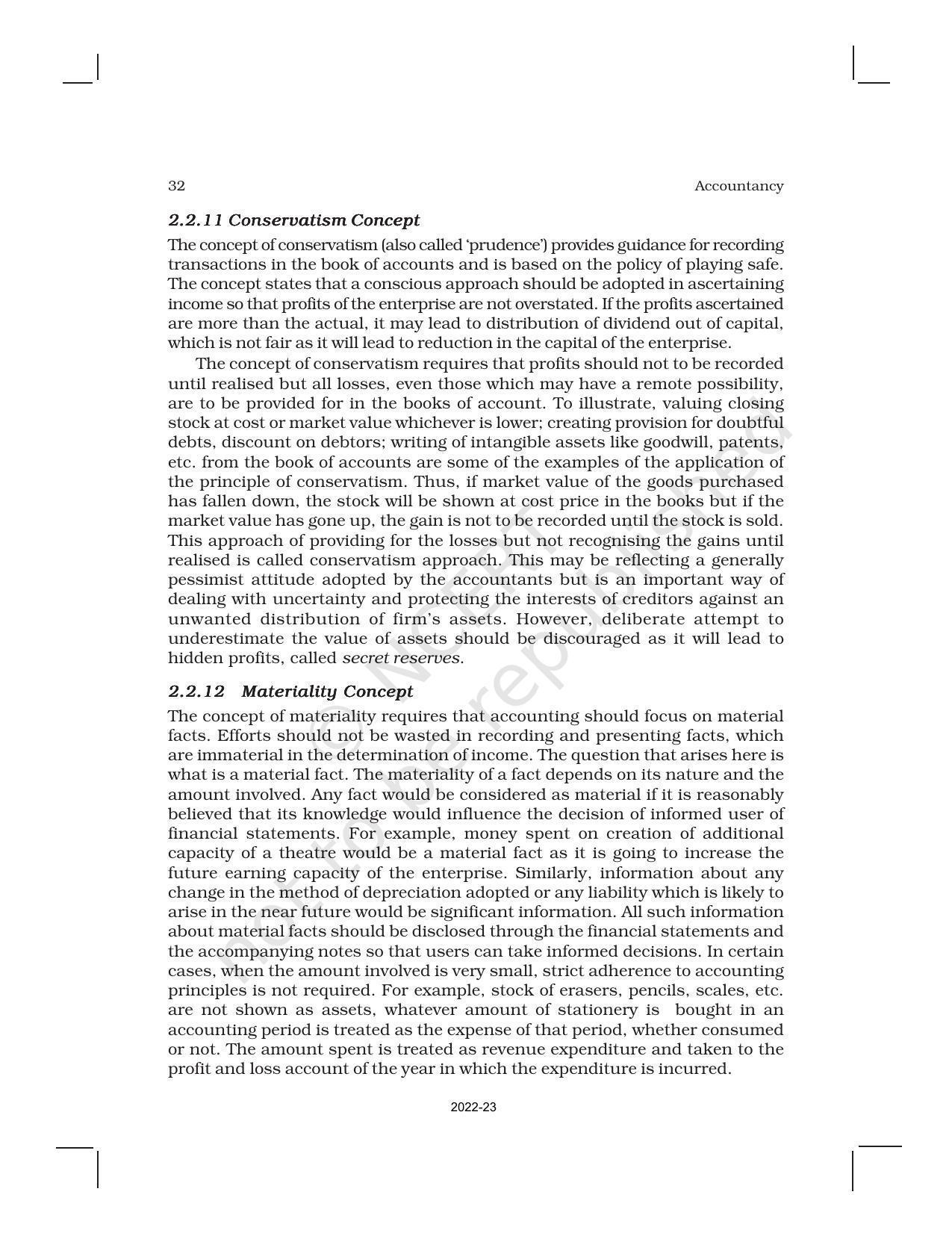 NCERT Book for Class 11 Accountancy (Part-I) Chapter 2 Theory Base of Accounting - Page 10