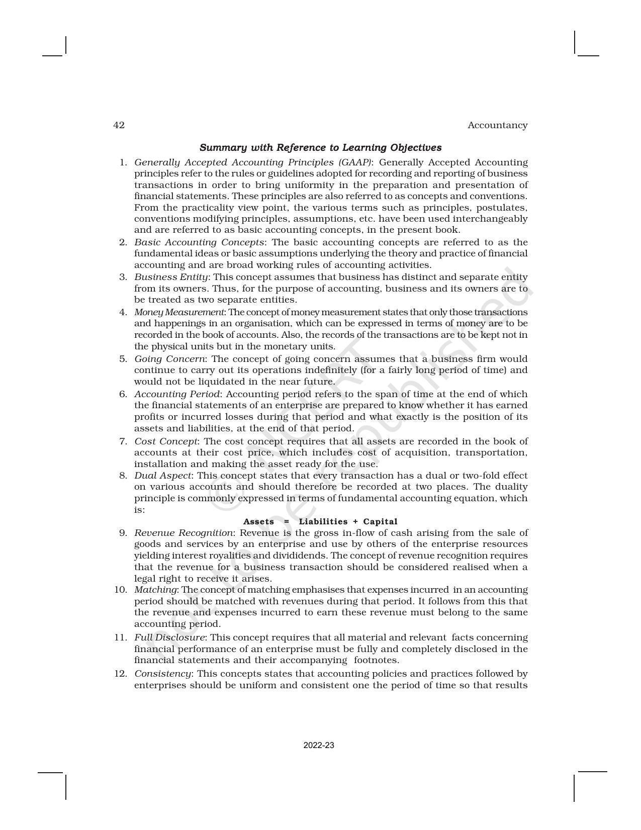 NCERT Book for Class 11 Accountancy (Part-I) Chapter 2 Theory Base of Accounting - Page 20