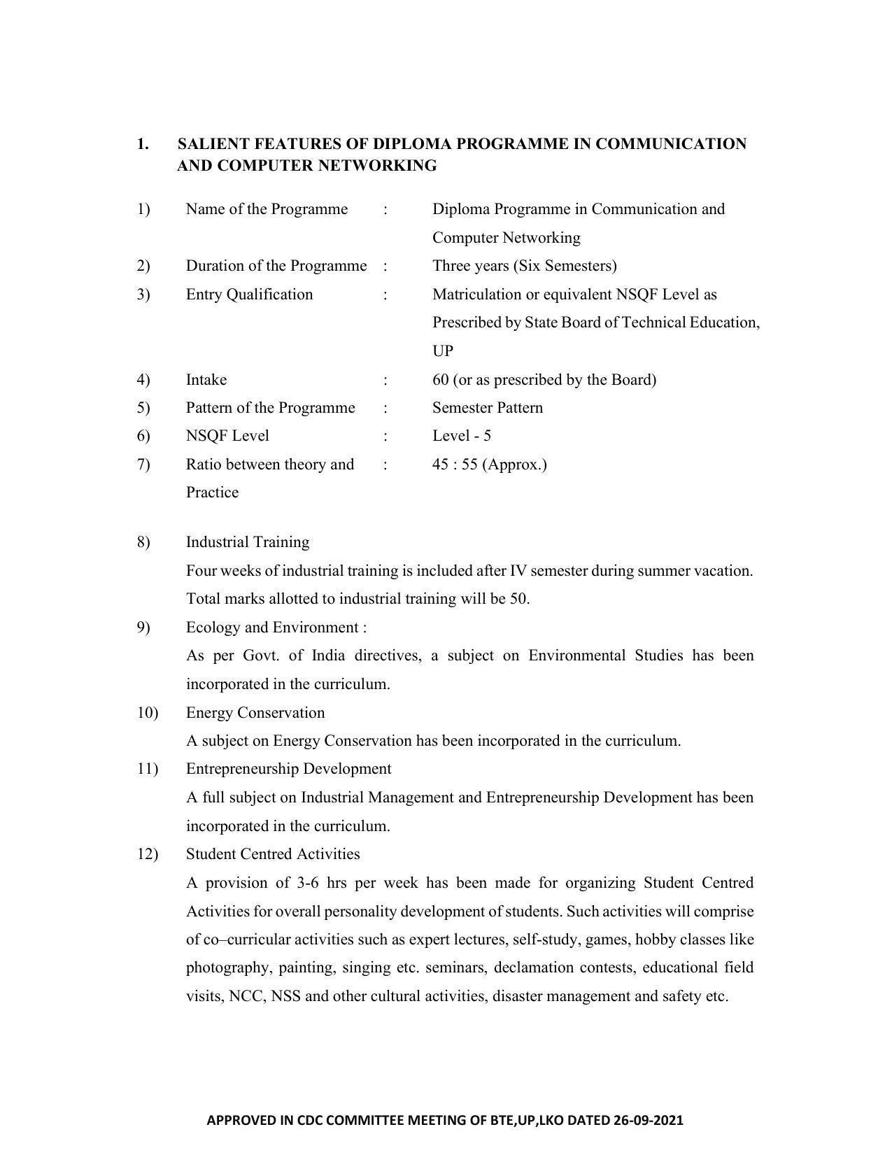 SYLLABUS FOR SEMESTER SYSTEM EFFECTIVE FROM (2021-2022) - COMMUNICATION AND COMPUTER NETWORKING - Page 6