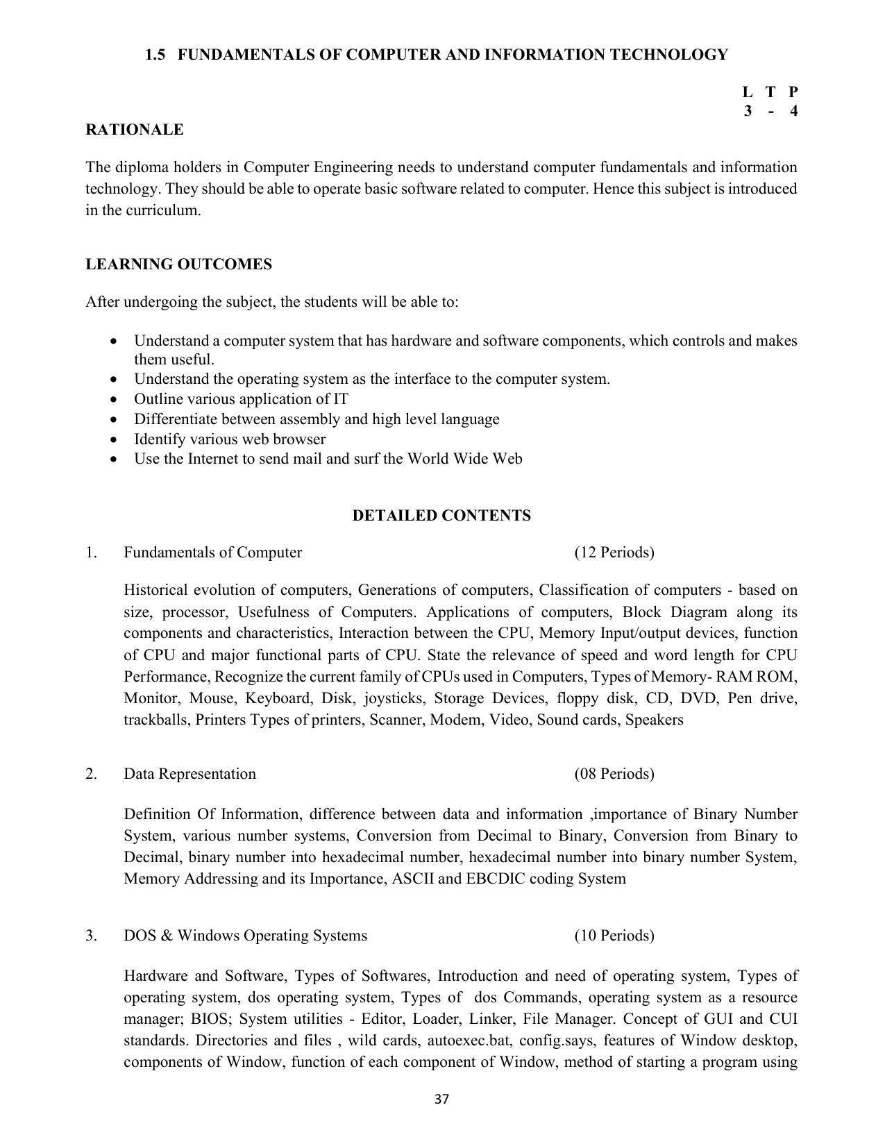SYLLABUS FOR SEMESTER SYSTEM EFFECTIVE FROM (2021-2022) - COMMUNICATION AND COMPUTER NETWORKING - Page 40
