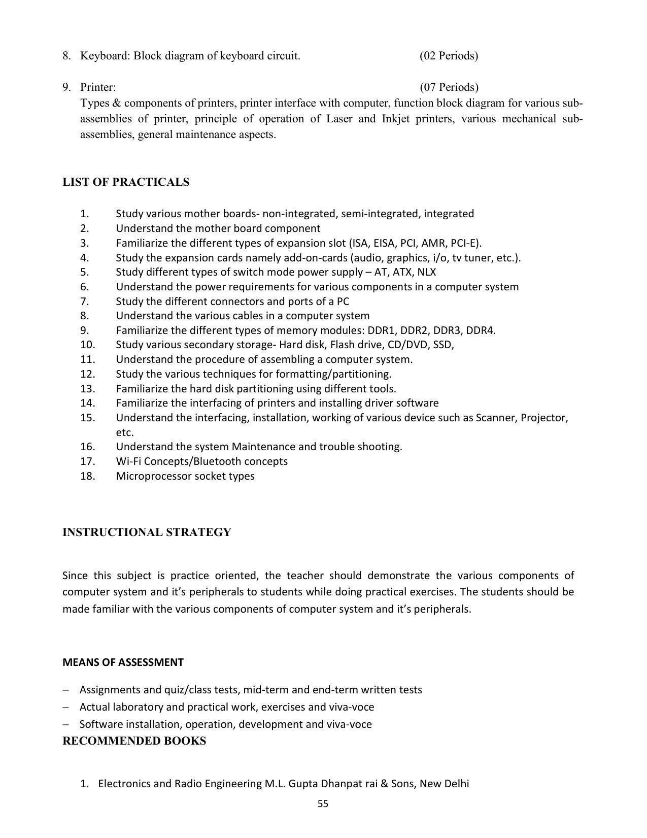 SYLLABUS FOR SEMESTER SYSTEM EFFECTIVE FROM (2021-2022) - COMMUNICATION AND COMPUTER NETWORKING - Page 58