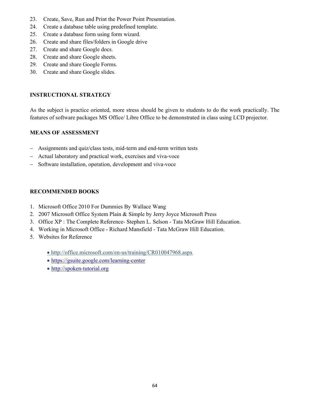 SYLLABUS FOR SEMESTER SYSTEM EFFECTIVE FROM (2021-2022) - COMMUNICATION AND COMPUTER NETWORKING - Page 67