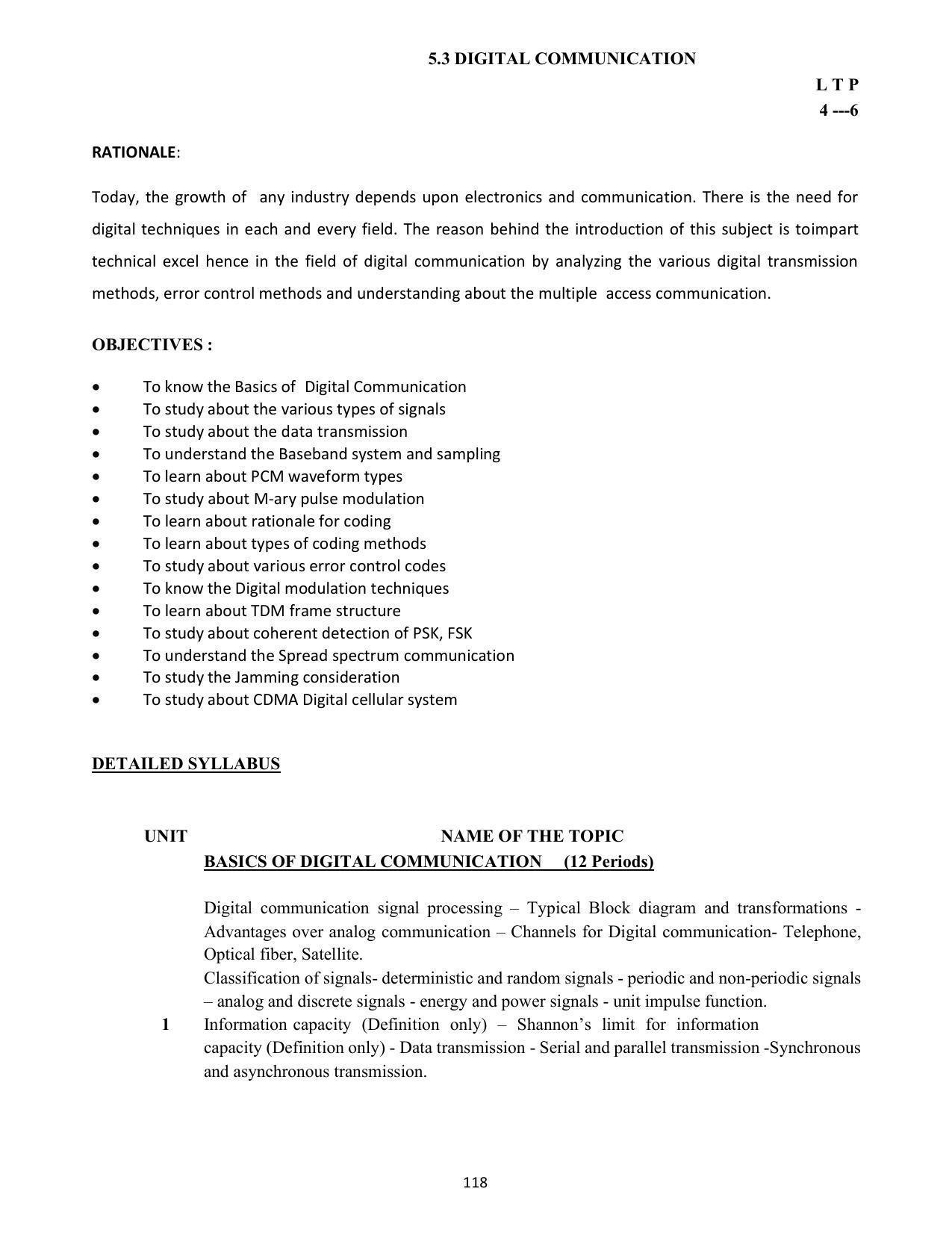 SYLLABUS FOR SEMESTER SYSTEM EFFECTIVE FROM (2021-2022) - COMMUNICATION AND COMPUTER NETWORKING - Page 121