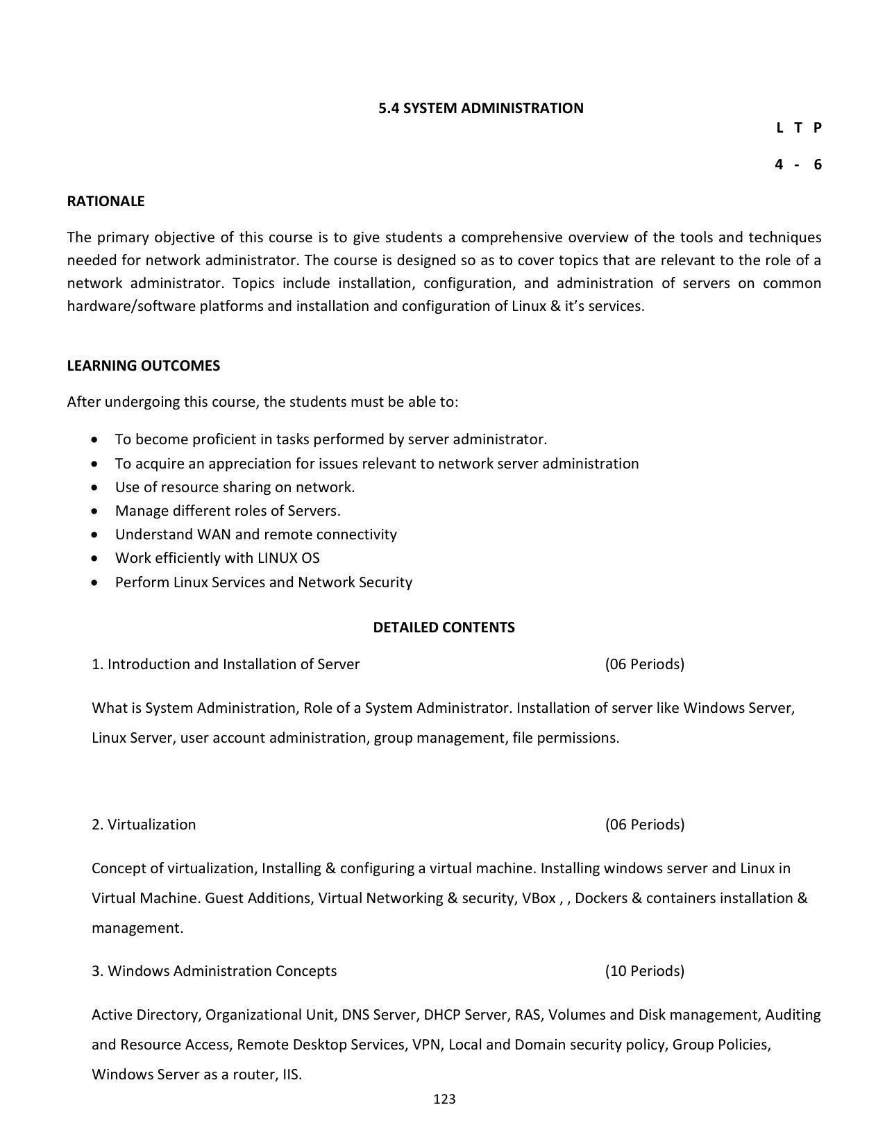 SYLLABUS FOR SEMESTER SYSTEM EFFECTIVE FROM (2021-2022) - COMMUNICATION AND COMPUTER NETWORKING - Page 126