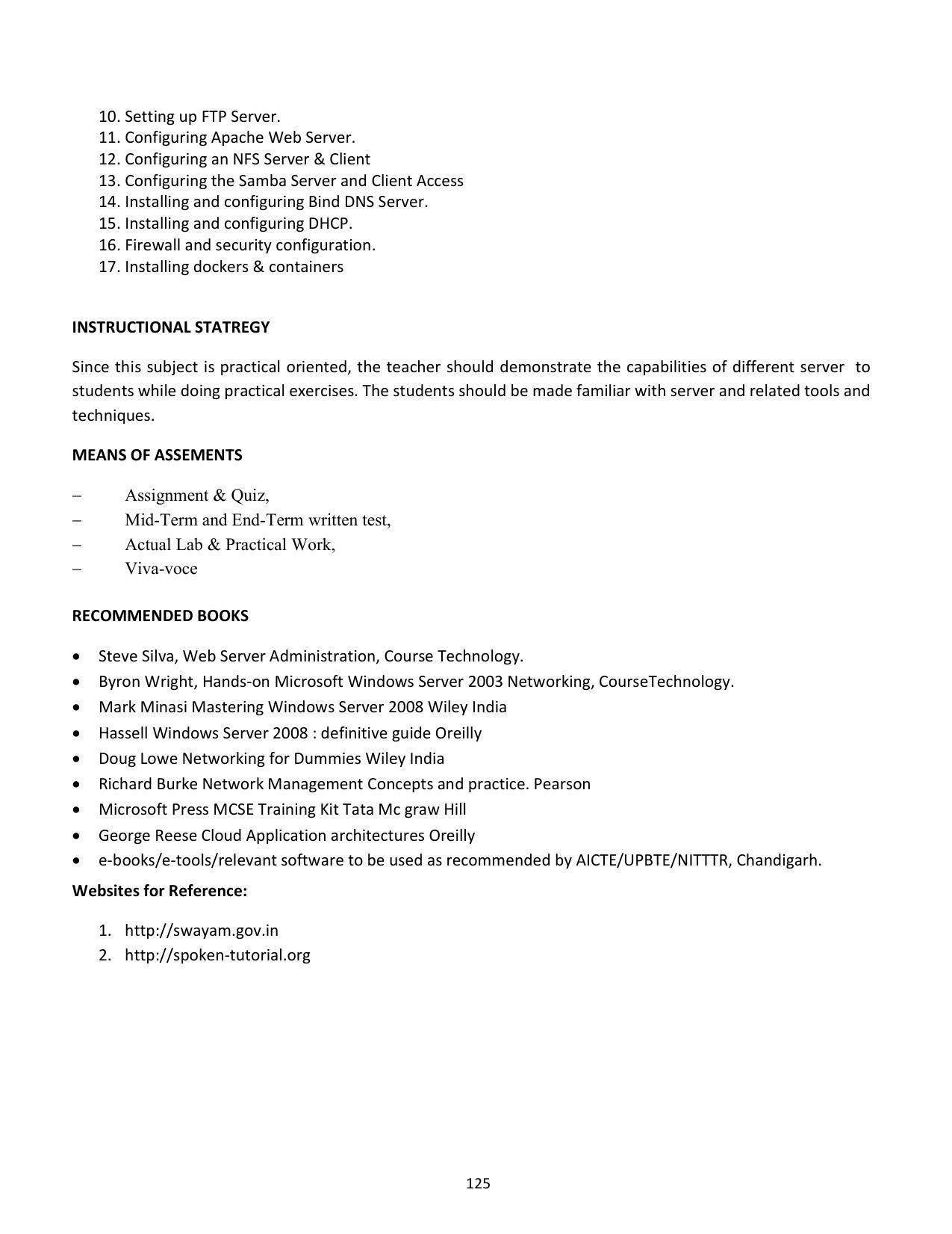 SYLLABUS FOR SEMESTER SYSTEM EFFECTIVE FROM (2021-2022) - COMMUNICATION AND COMPUTER NETWORKING - Page 128