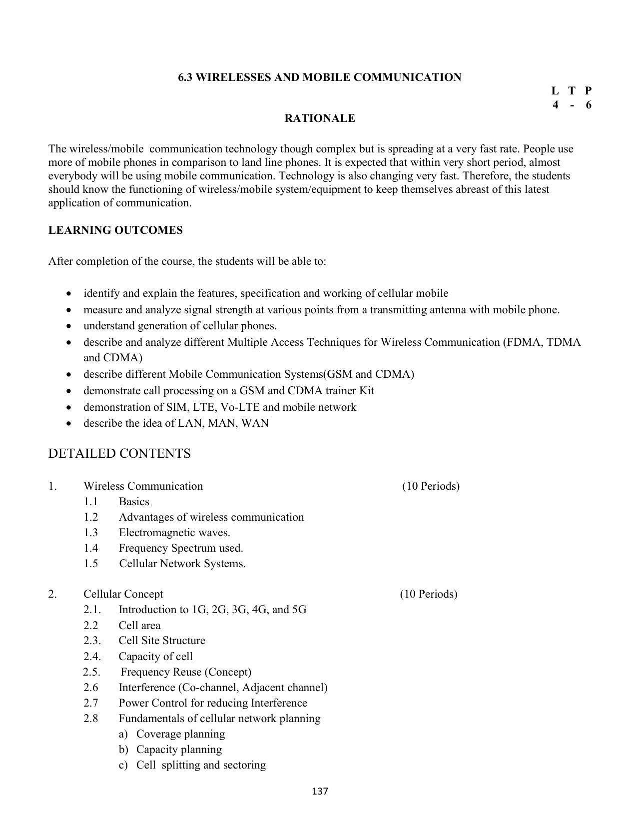 SYLLABUS FOR SEMESTER SYSTEM EFFECTIVE FROM (2021-2022) - COMMUNICATION AND COMPUTER NETWORKING - Page 140