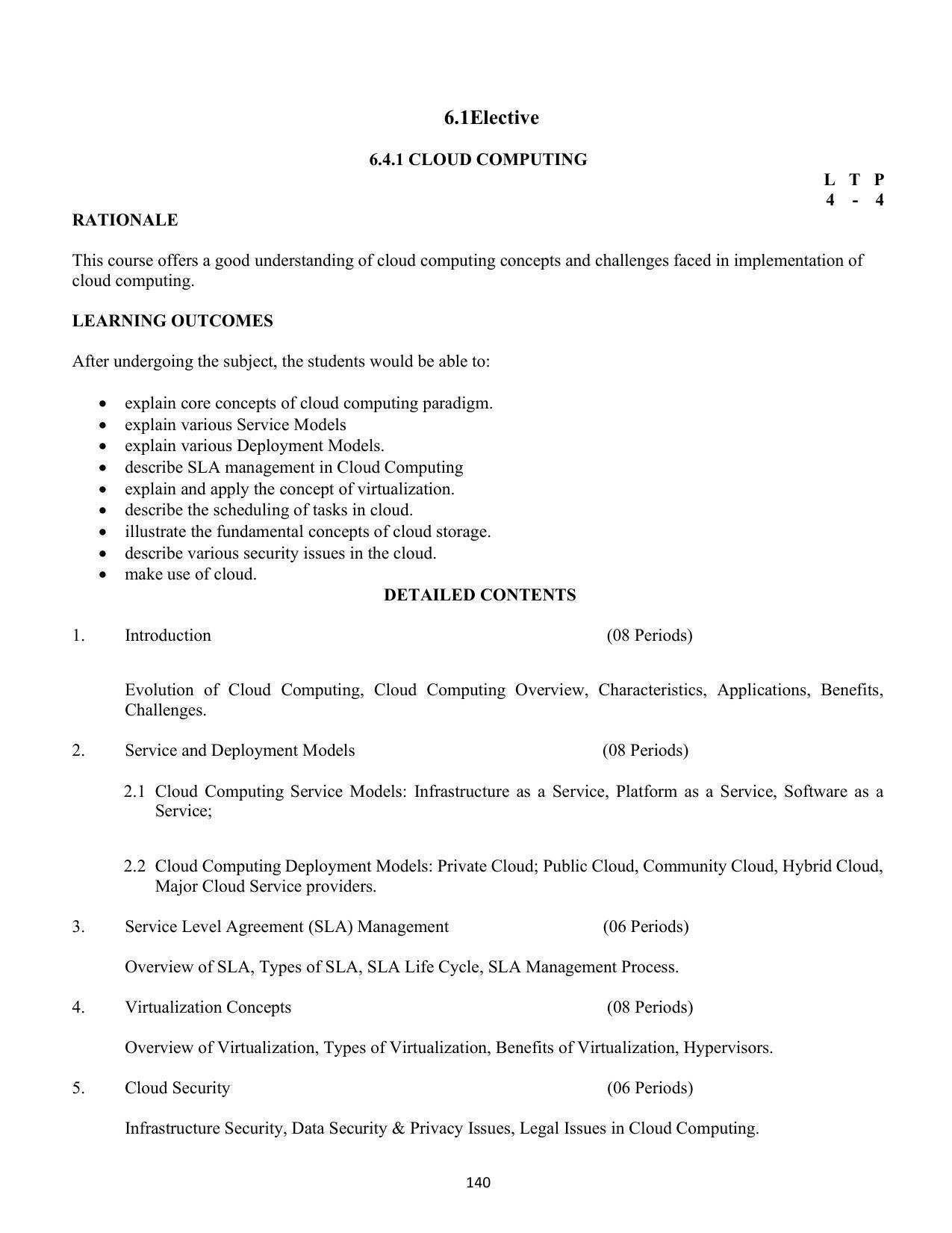 SYLLABUS FOR SEMESTER SYSTEM EFFECTIVE FROM (2021-2022) - COMMUNICATION AND COMPUTER NETWORKING - Page 143