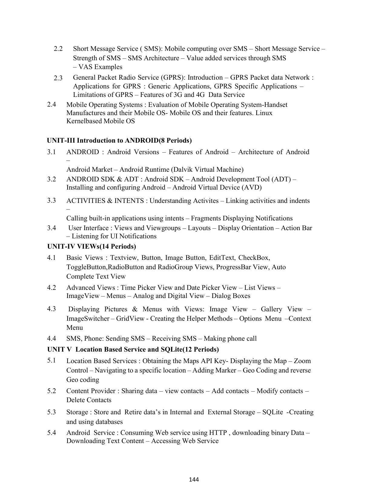 SYLLABUS FOR SEMESTER SYSTEM EFFECTIVE FROM (2021-2022) - COMMUNICATION AND COMPUTER NETWORKING - Page 147
