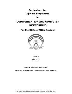 SYLLABUS FOR SEMESTER SYSTEM EFFECTIVE FROM (2021-2022) - COMMUNICATION AND COMPUTER NETWORKING
